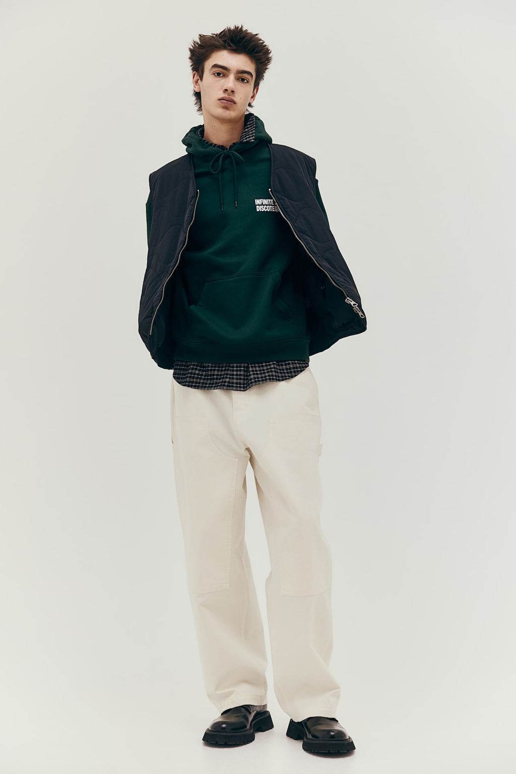 Sudadera con capucha y estampado Loose Fit - H&m фото 3