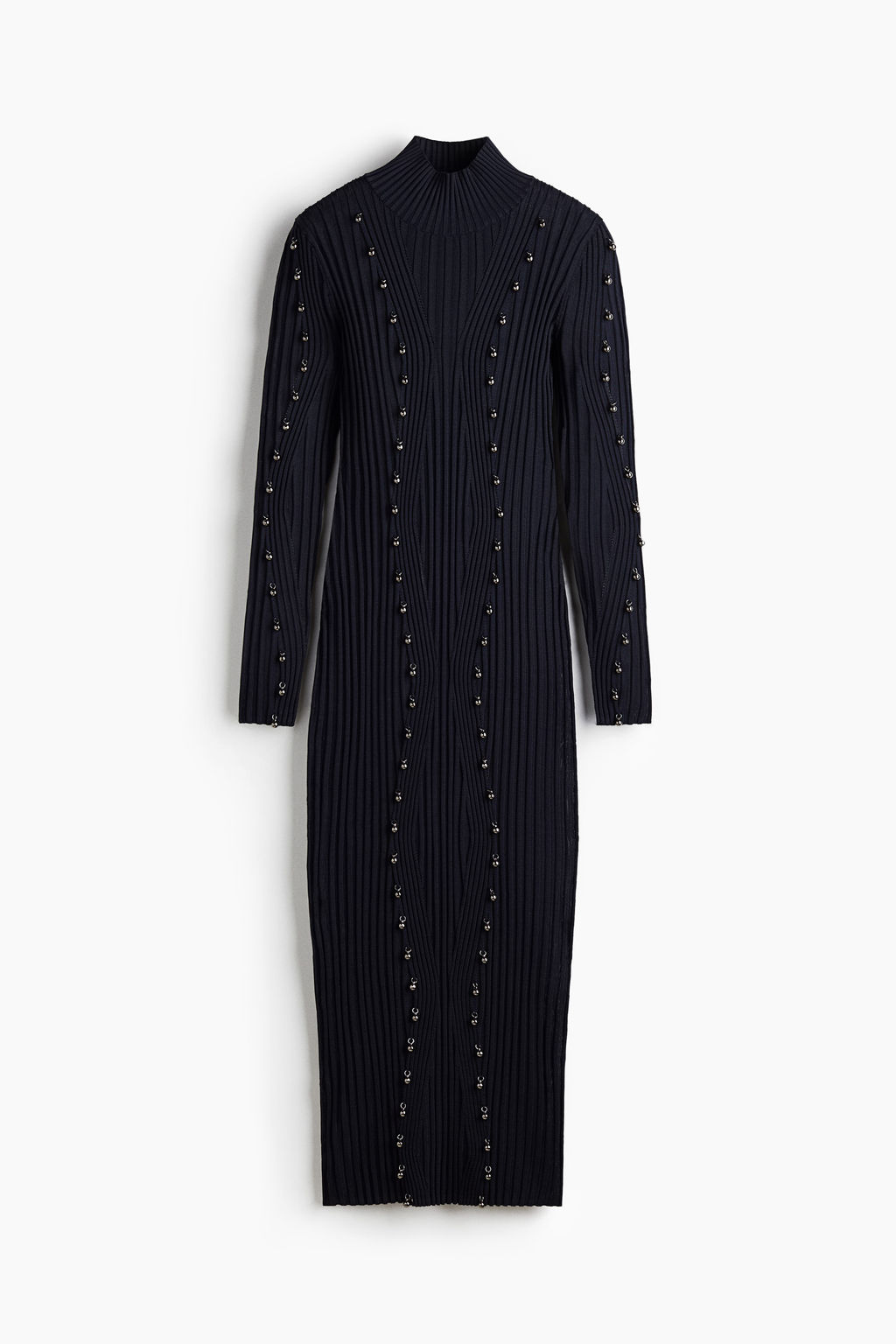 Vestido en punto de canal? con cuentas
