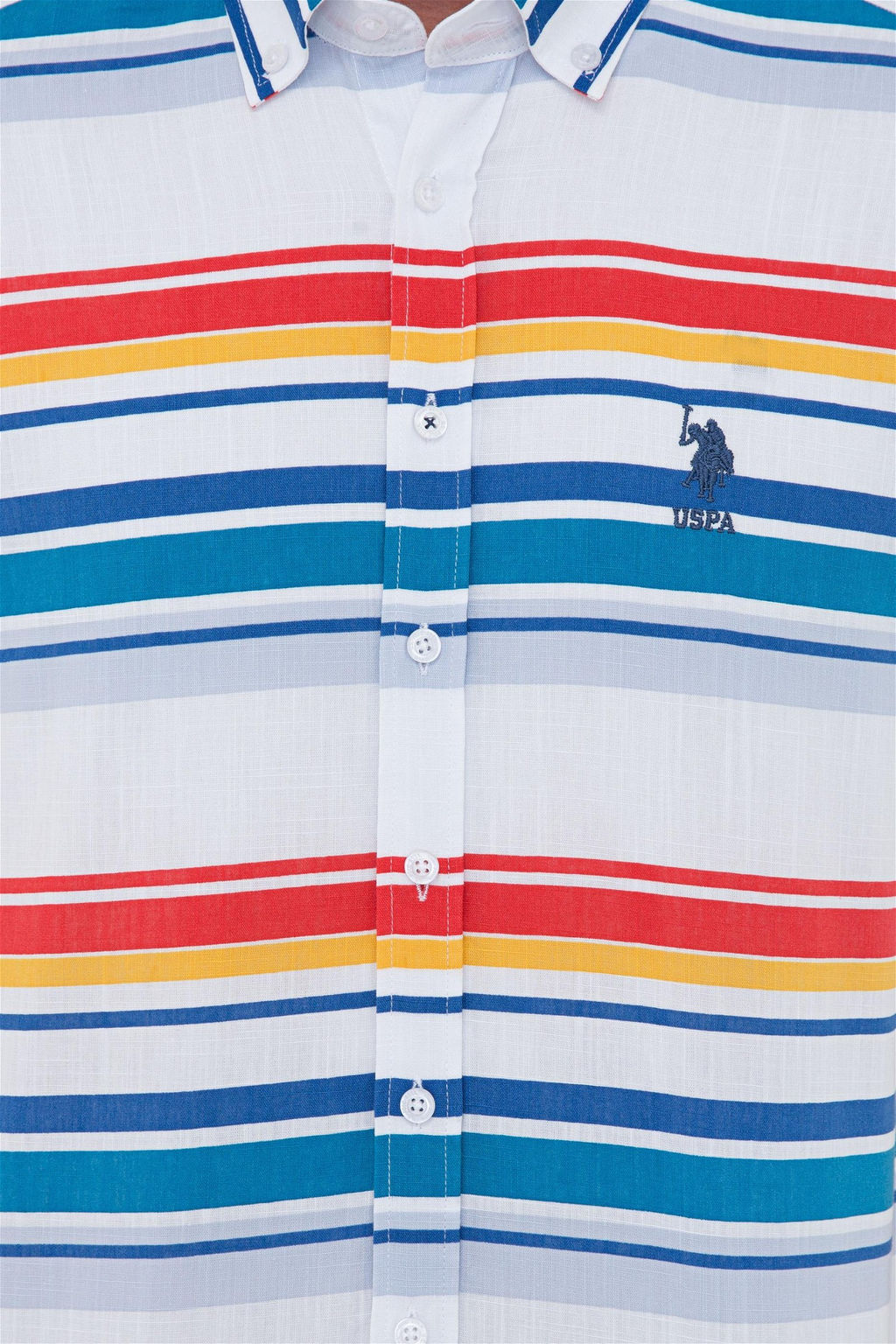 Мужская белая рубашка с длинным рукавом Неожиданная скидка в корзине - U.s. polo assn фото 5