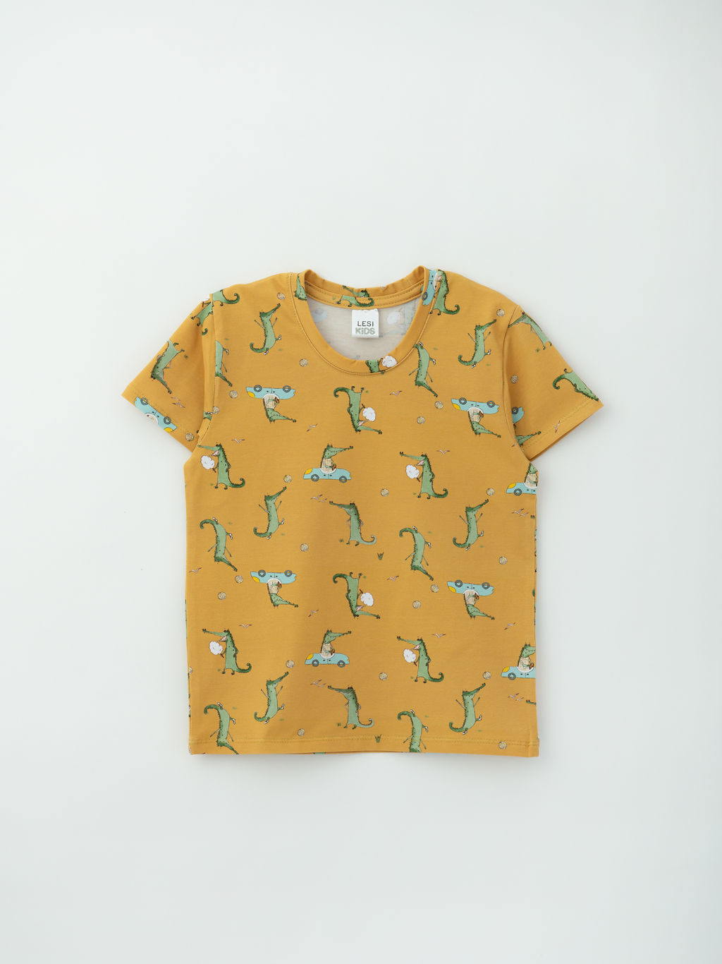 Футболка для мальчика Крокодил, серый - Lesi kids фото 21
