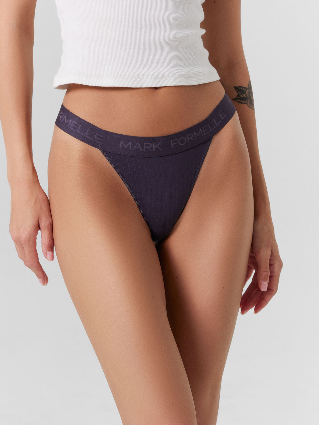 Цена за 2 штуки! Трусы женские слипы серые антрацит 412534 - Mark formelle фото 2