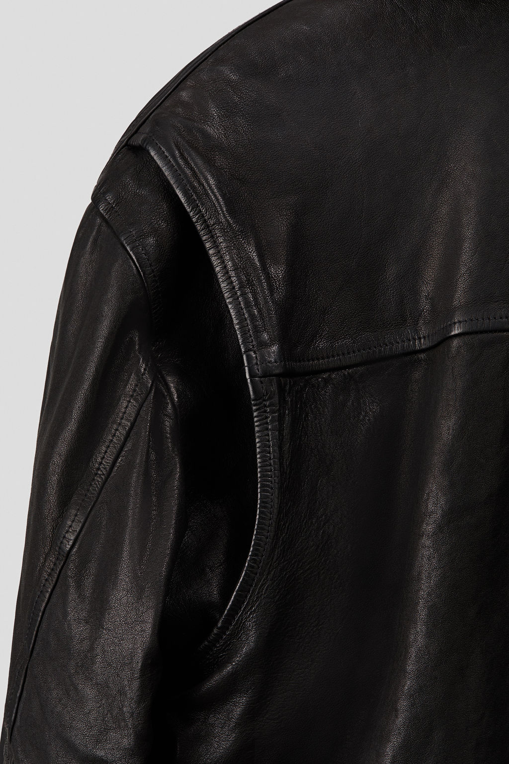 Chaqueta de aviador de corte holgado en piel - H&m фото 10