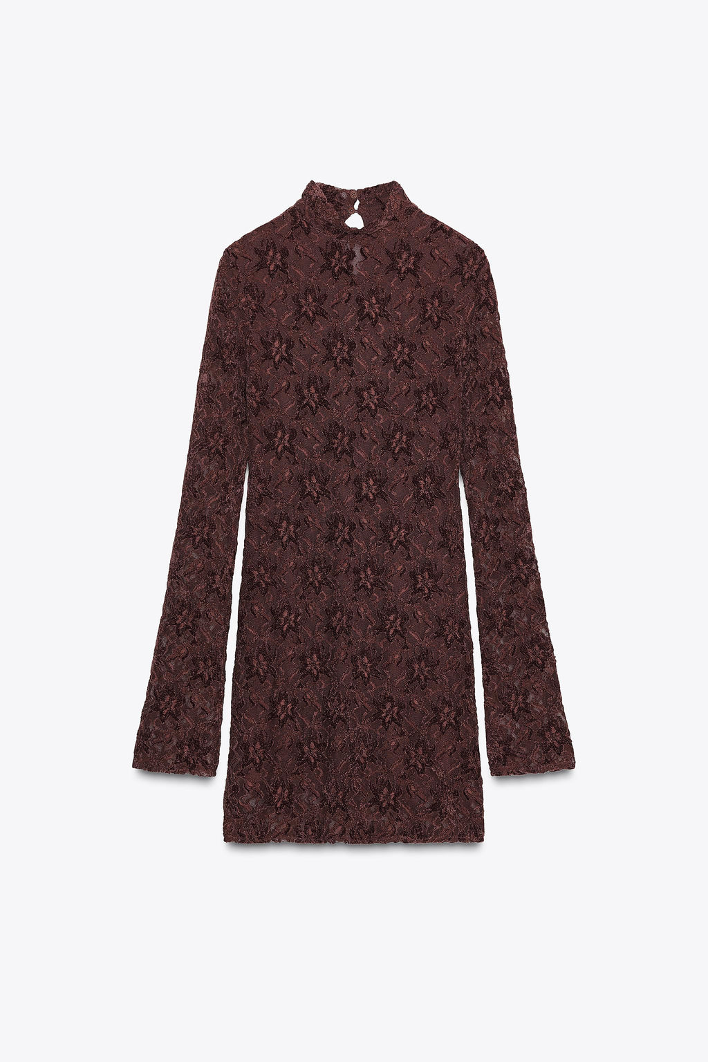 SOFT-TOUCH LACE SHORT DRESS - Zara фото 5