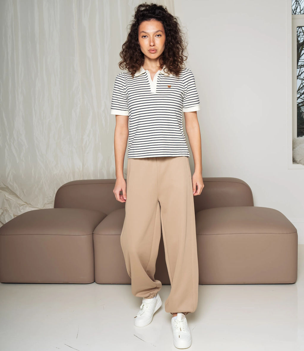 Футболка #КТ1002 (3), тёмно-синий, молочный