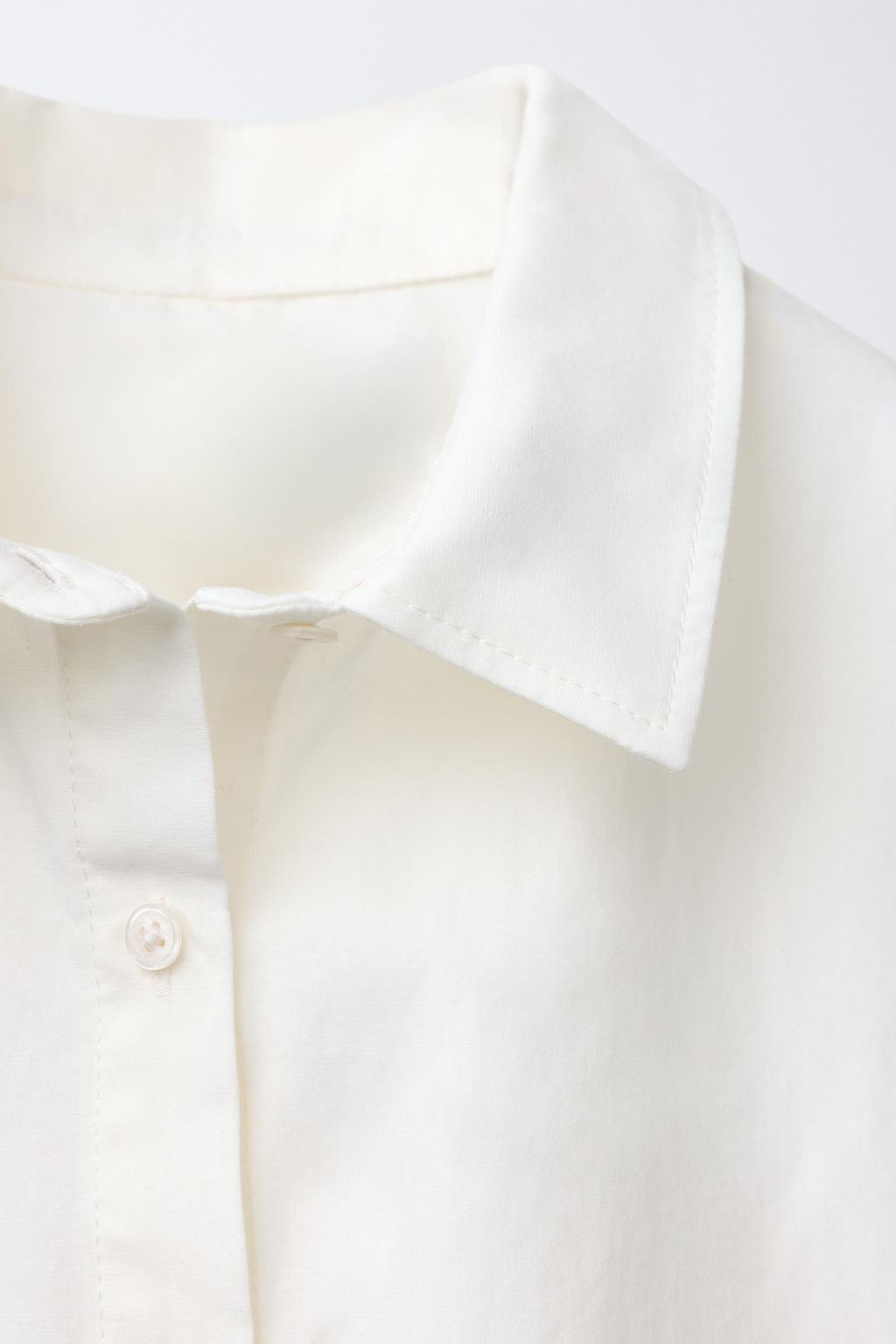 CROPPED SHIRT WITH DETACHABLE SCARF - Zara фото 12