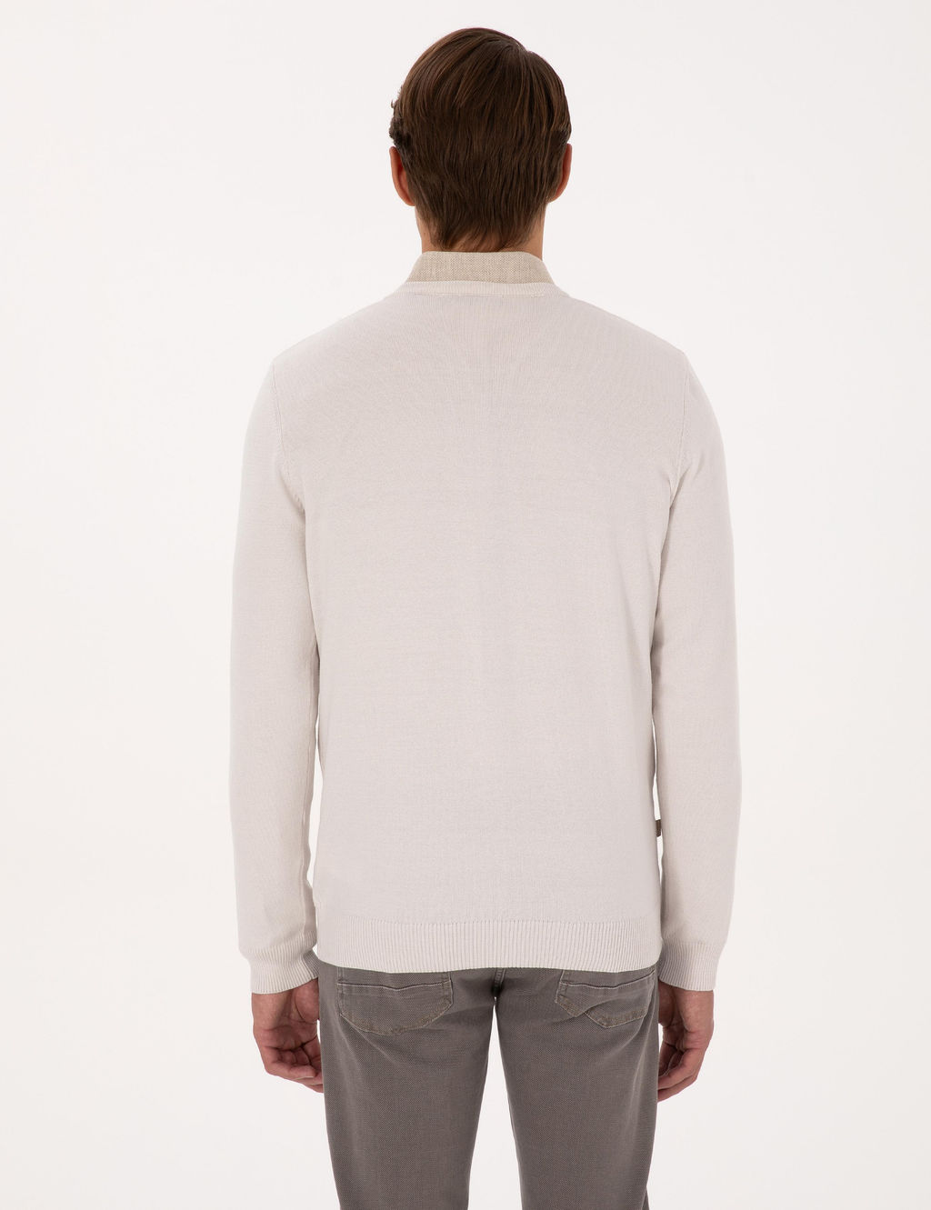 Ta_ Slim Fit V Yaka Basic Triko Kazak - Pierre cardin фото 5