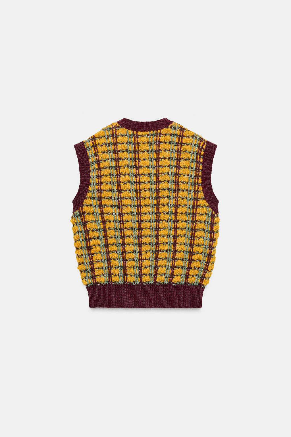 TEXTURED KNIT WAISTCOAT - Zara фото 4