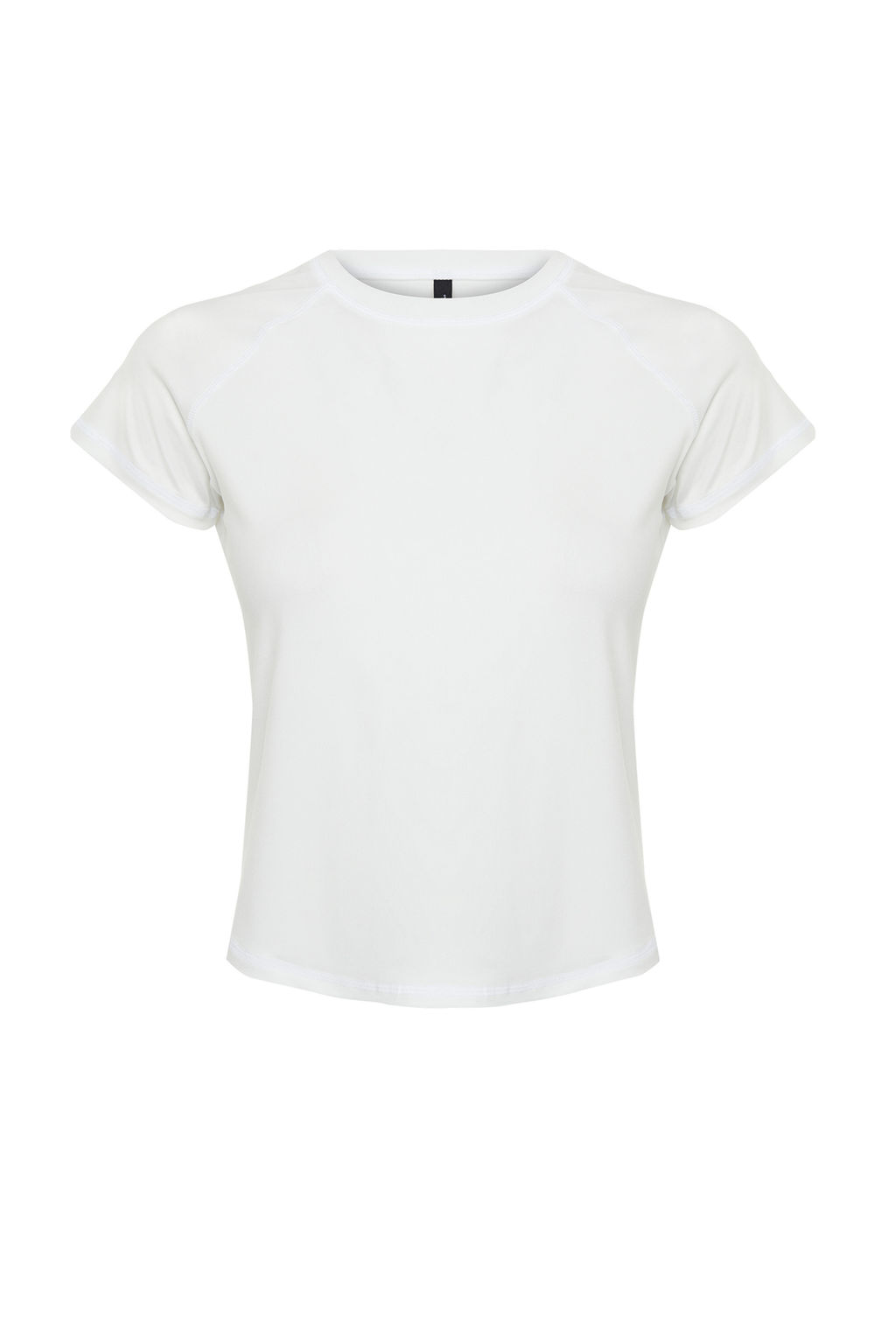 Beyaz Reflektor Bask? Detayl? Orme Spor T-Shirt THMSS24TS00002