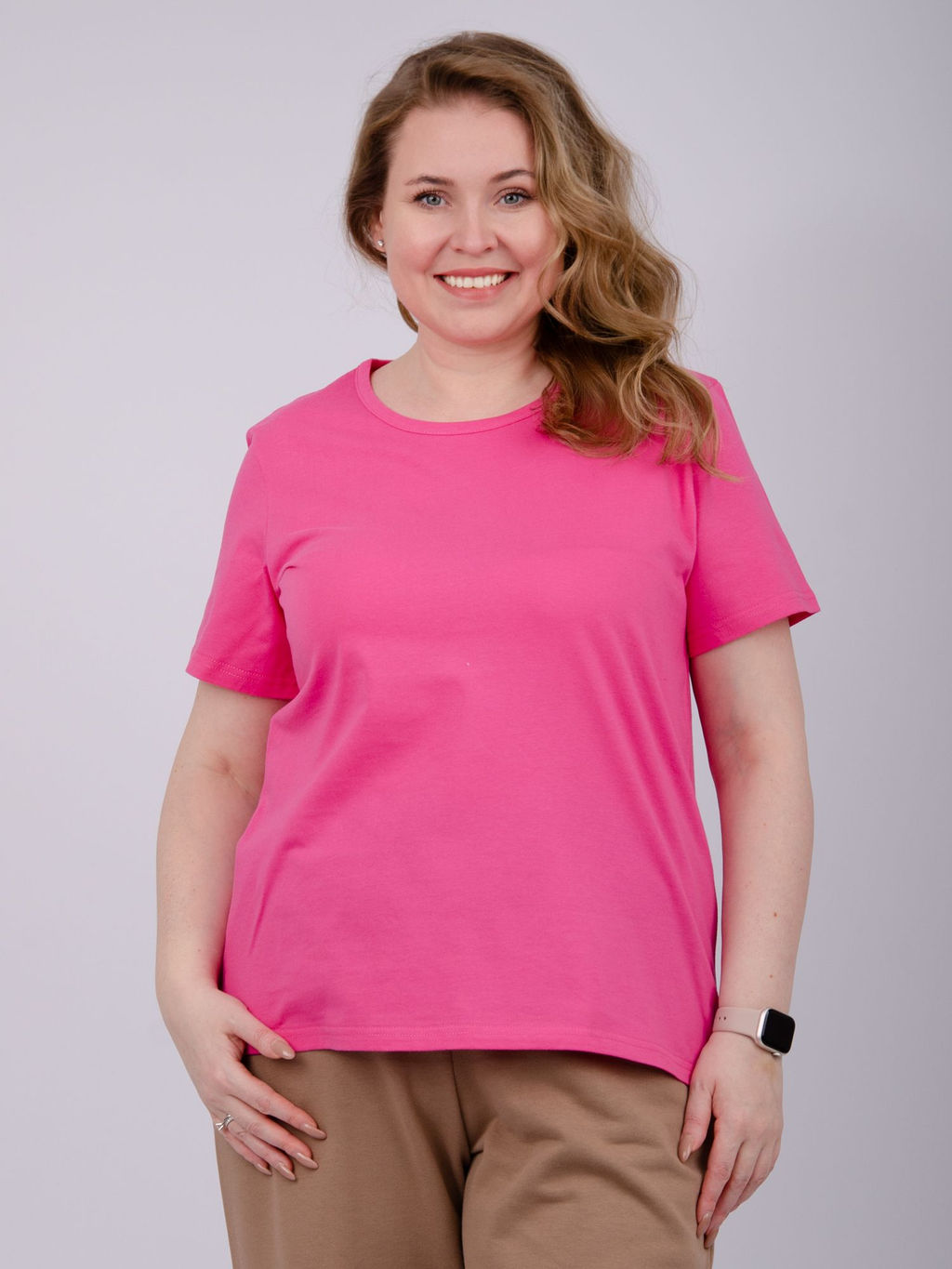 Футболка "Карусель 3" розовая, трикотаж