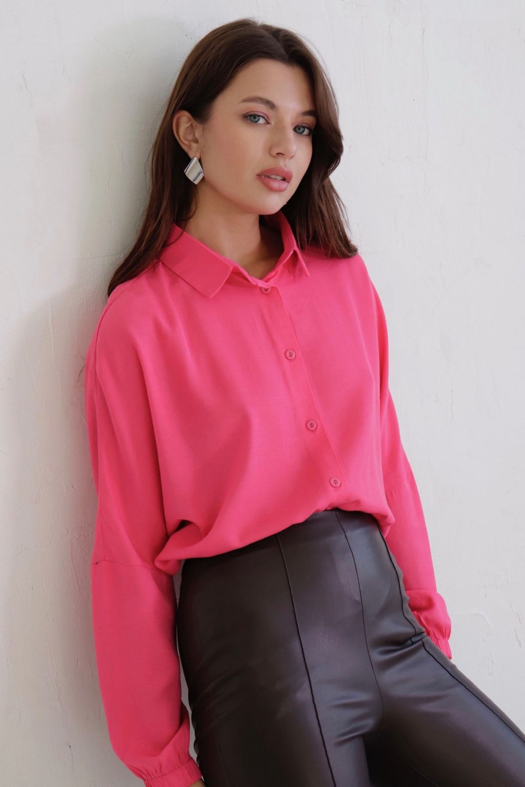 Рубашка базовая летучая мышь со спущенной линией плеча - Martichelli фото 37