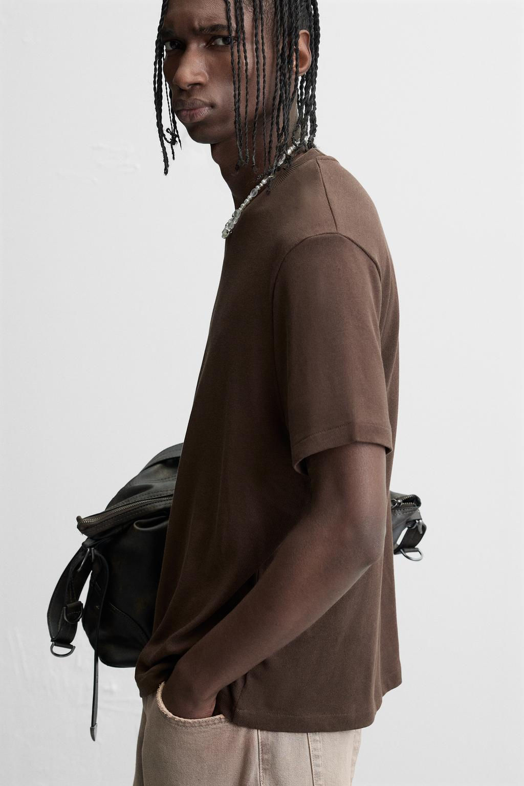 BASIC KNIT T-SHIRT - Zara фото 38