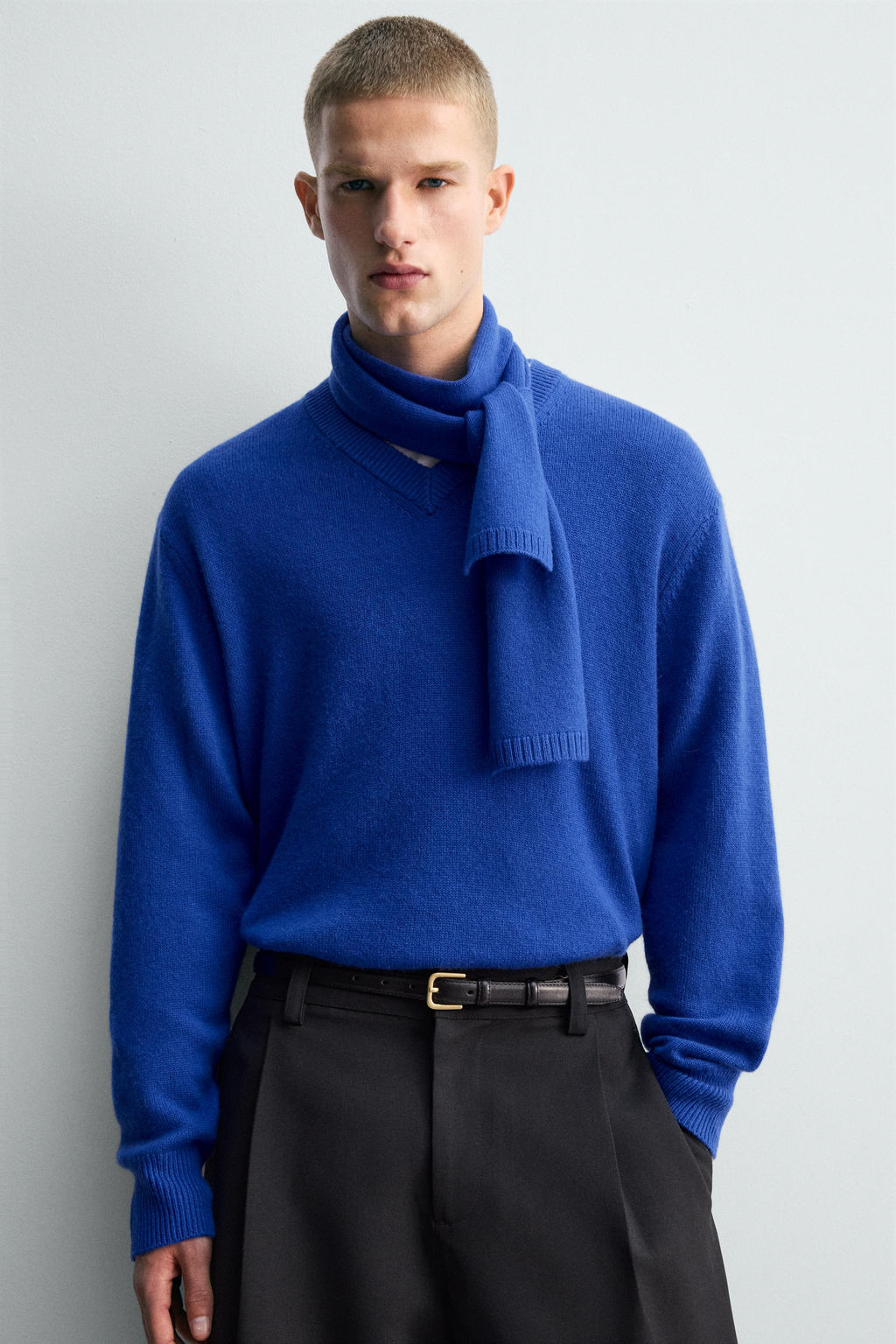 SHORT WOOL - CASHMERE SCARF