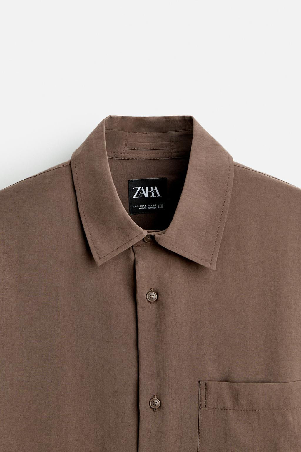 FLOWING REGULAR FIT SHIRT - Zara фото 17
