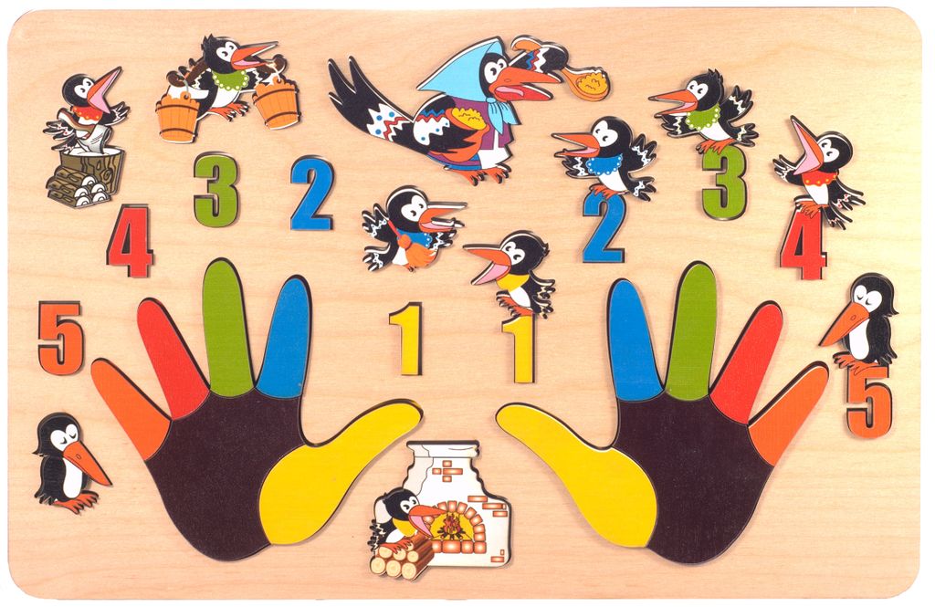 Развивающая доска "Сорока-белобока" (Ладошки) арт.7916 (33 детали) /35