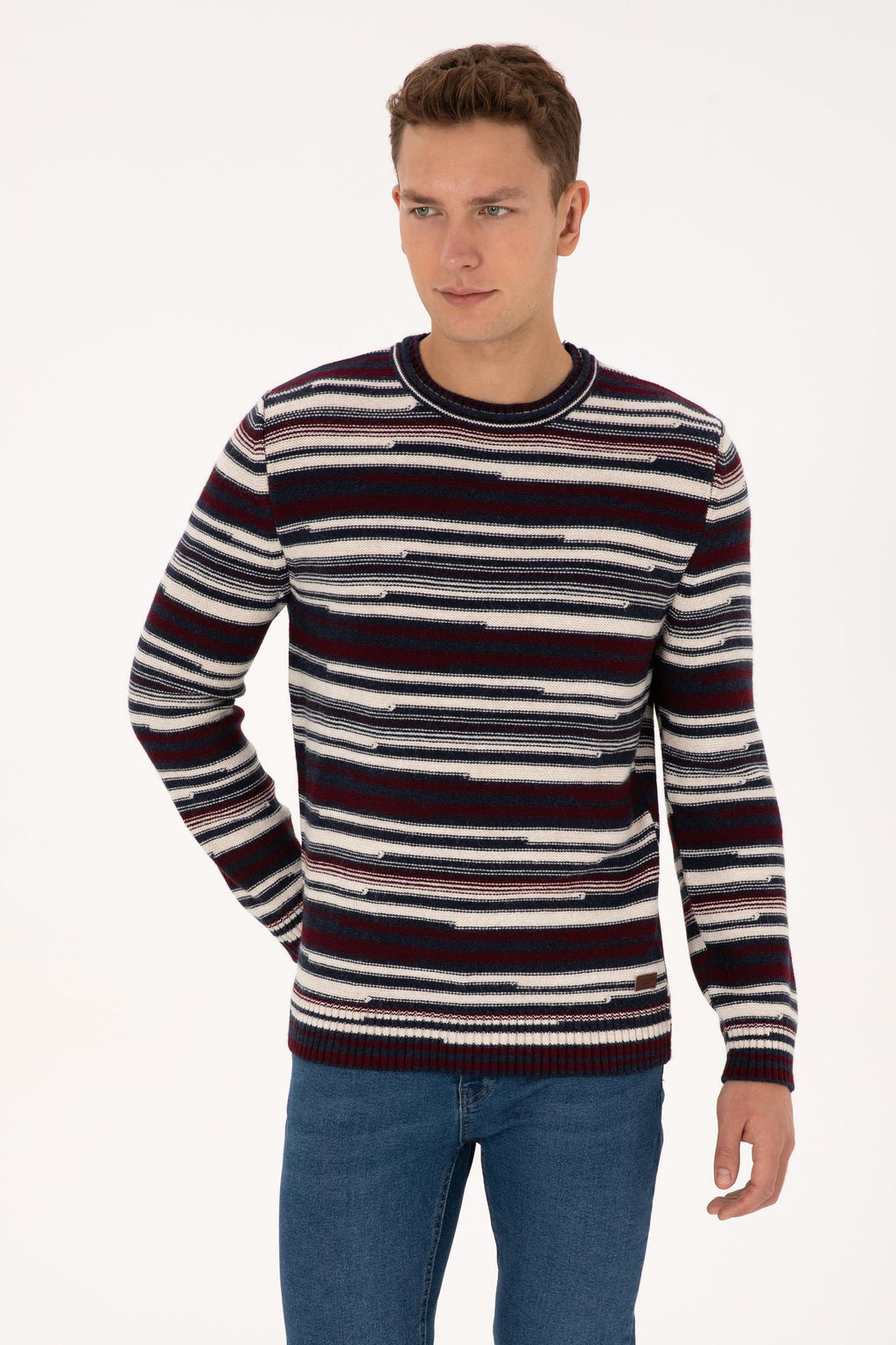 Erkek Comfort Fit Bisiklet Yaka M_rd_m Kazak - U.s. polo assn фото 3