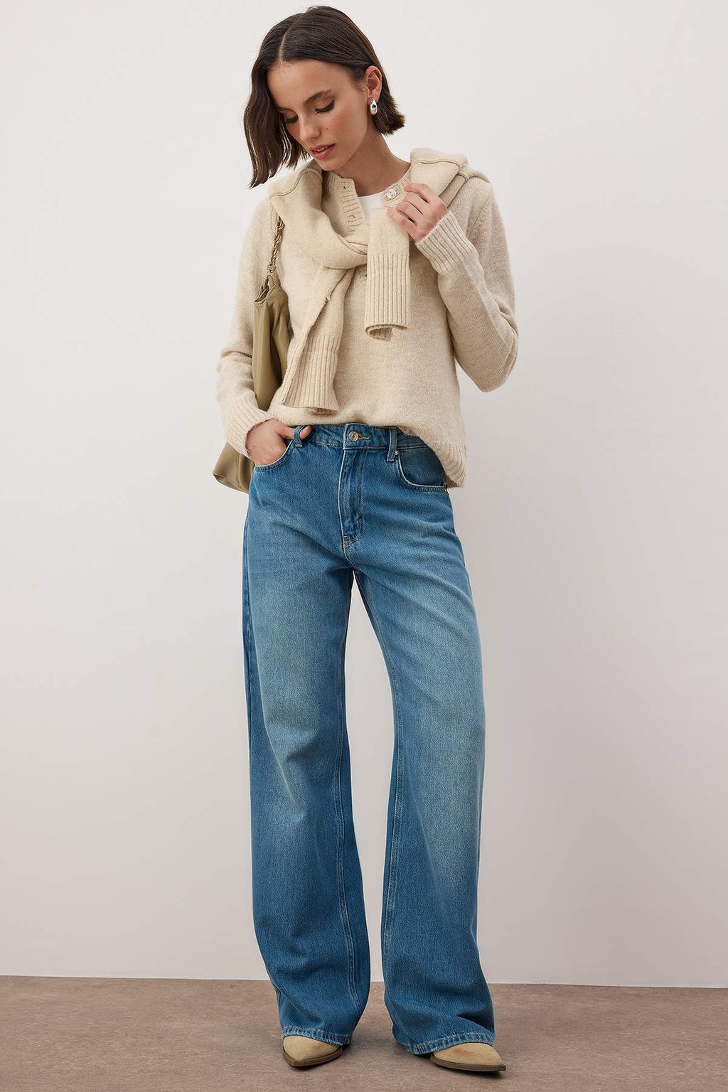 Mavi Yuksek Bel Wide Leg Jeans TWOAW26JE00295