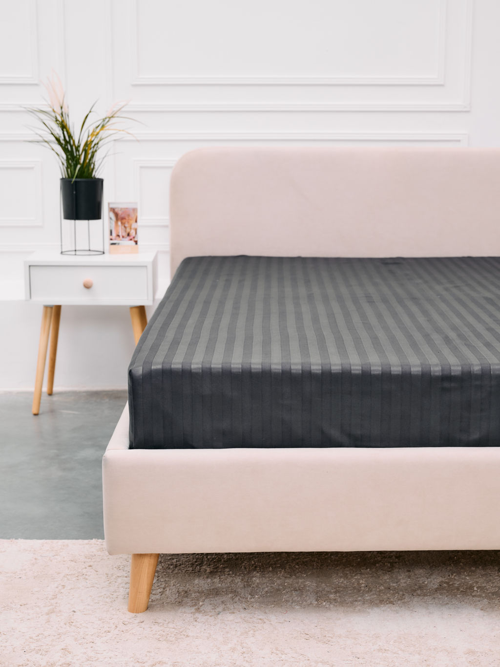 КПБ Микрофибра-Страйп - Серый Евро (нав.70х70)