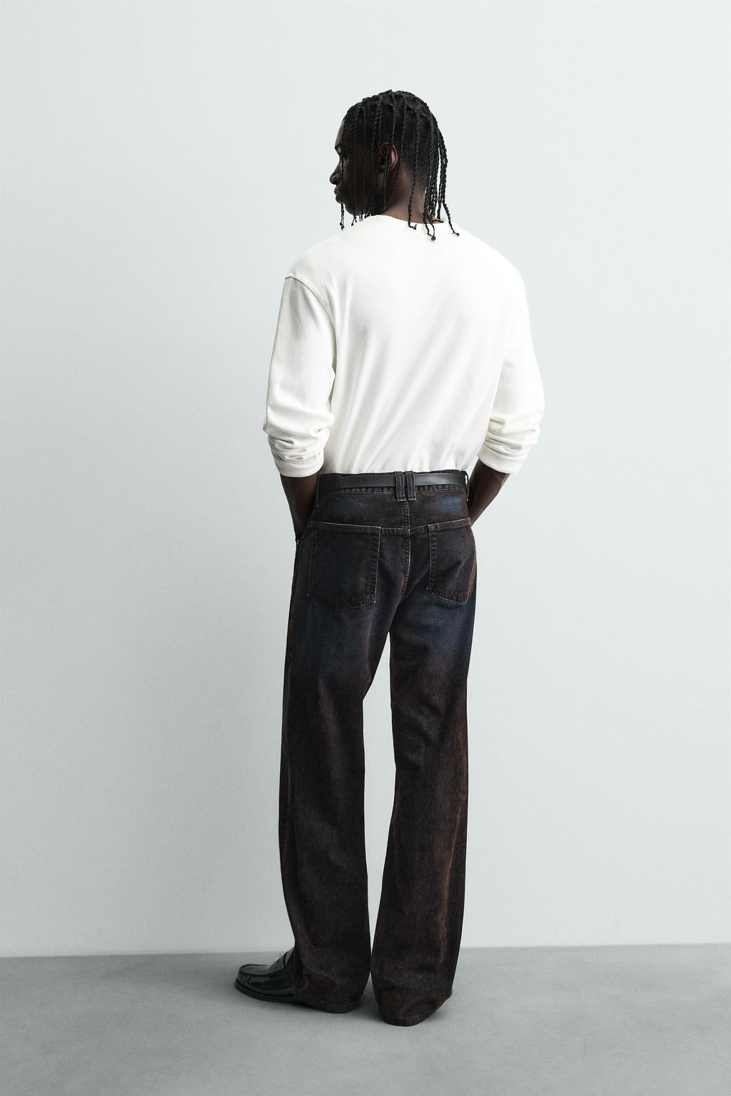 BAGGY FIT JEANS WITH VISCOSE - Zara фото 3