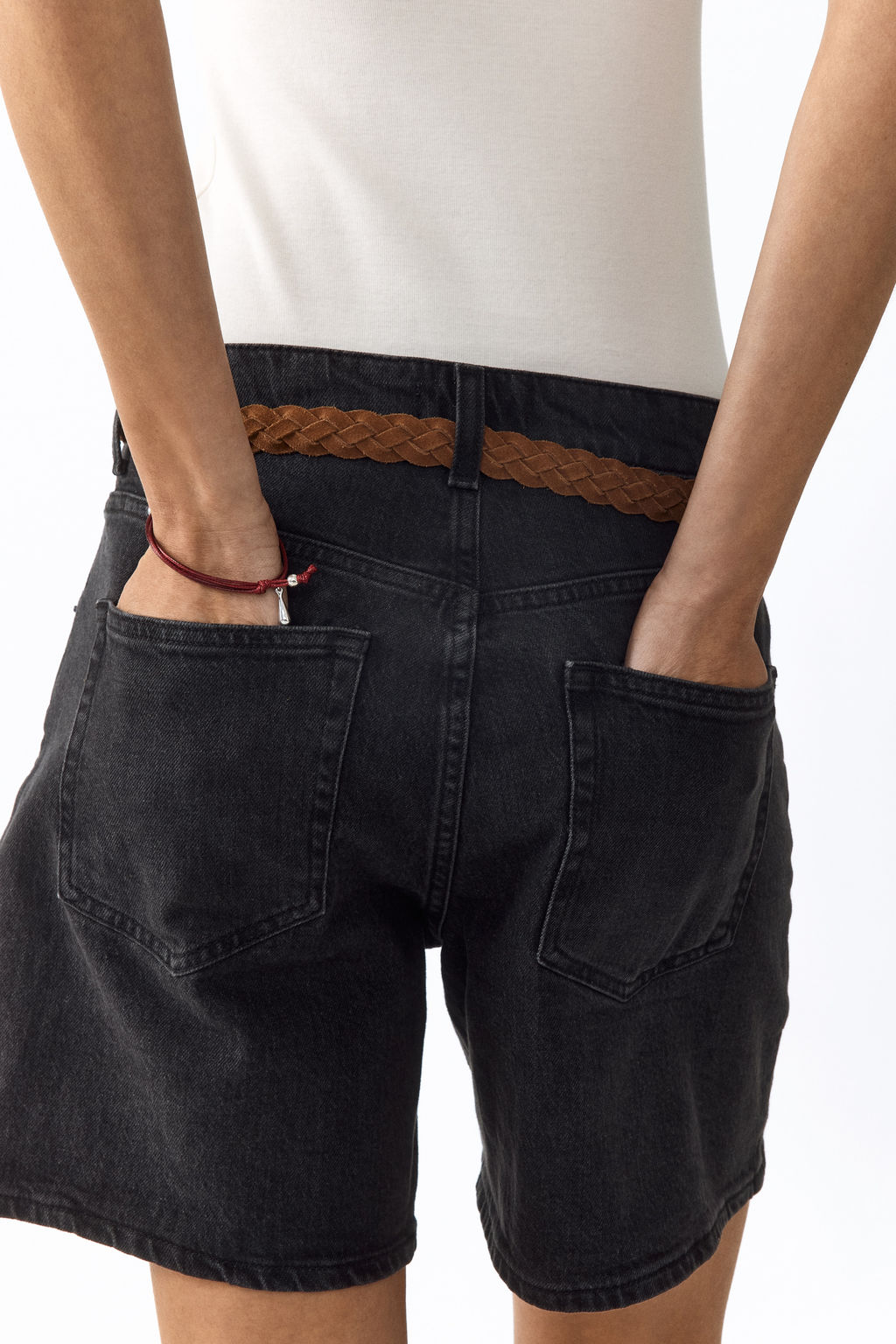 Vaquero corto de talle alto - H&m фото 10