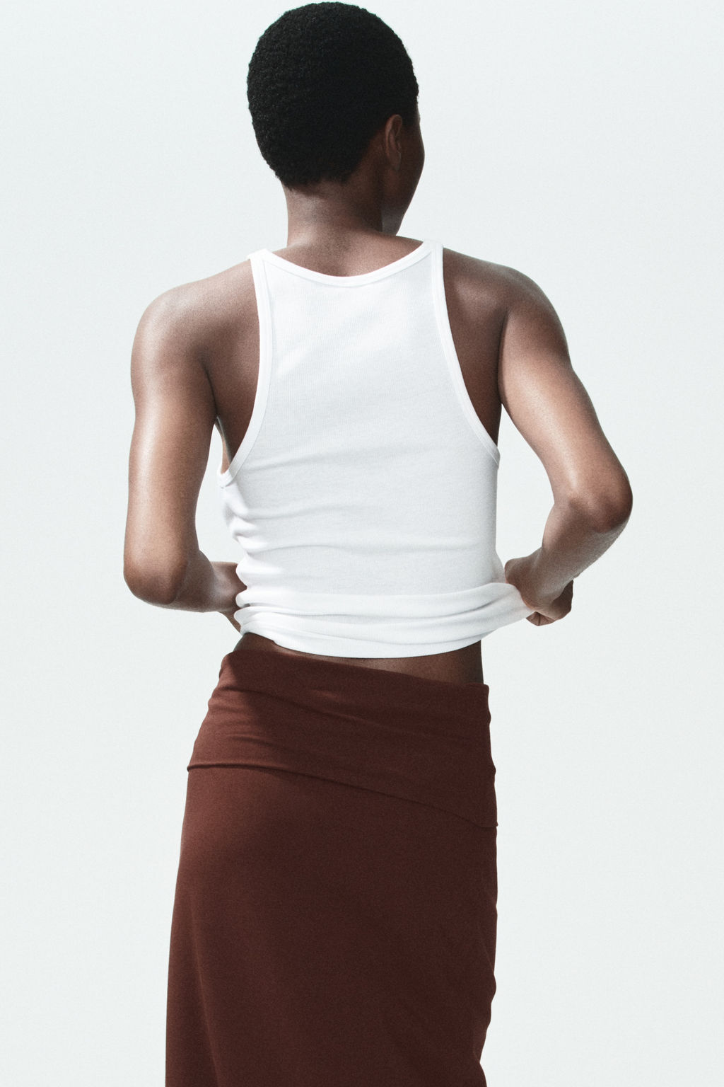 Falda de algod?n con cintura plegable - H&m фото 6