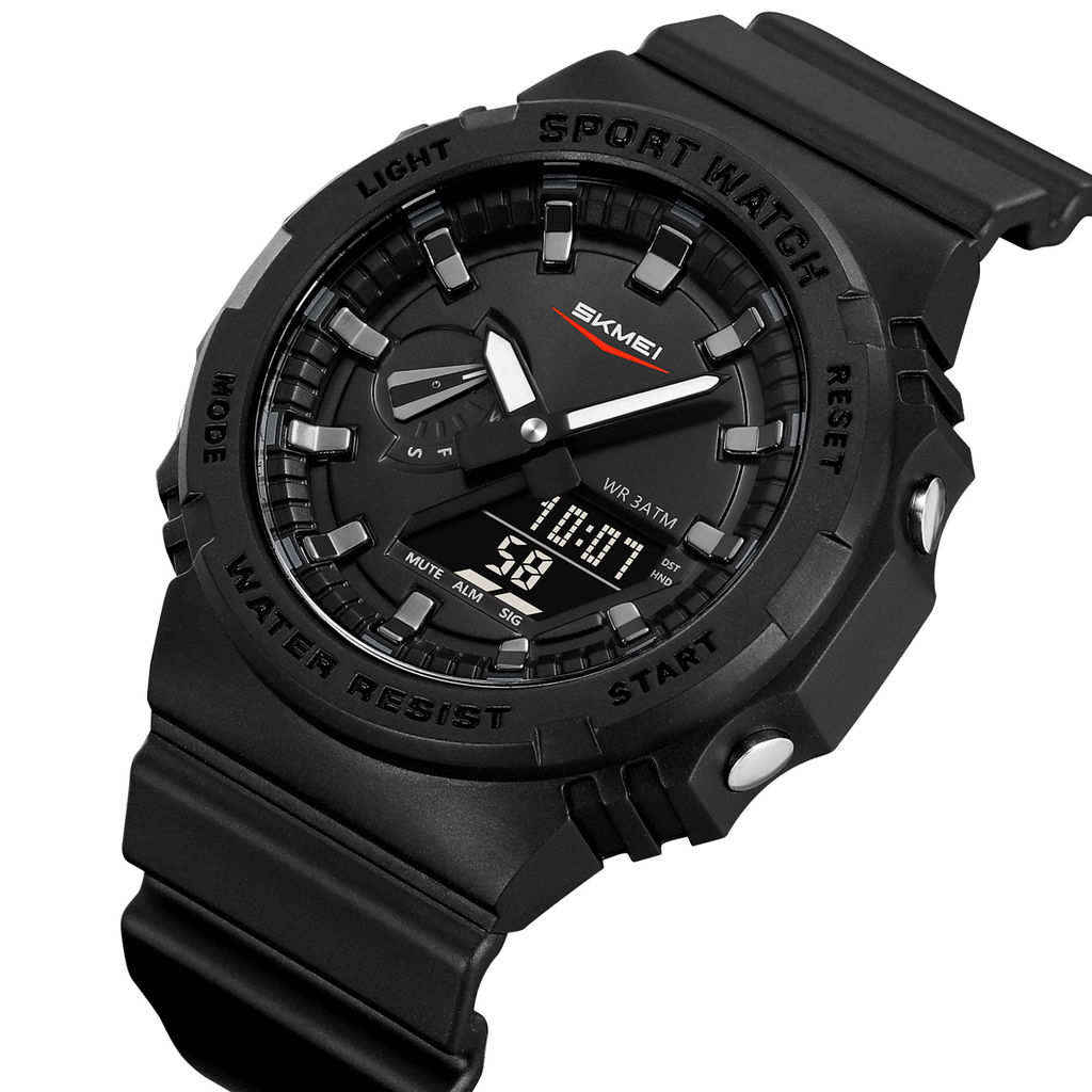 Часы наручные Skmei мужские электронные спортивные 2351black-black