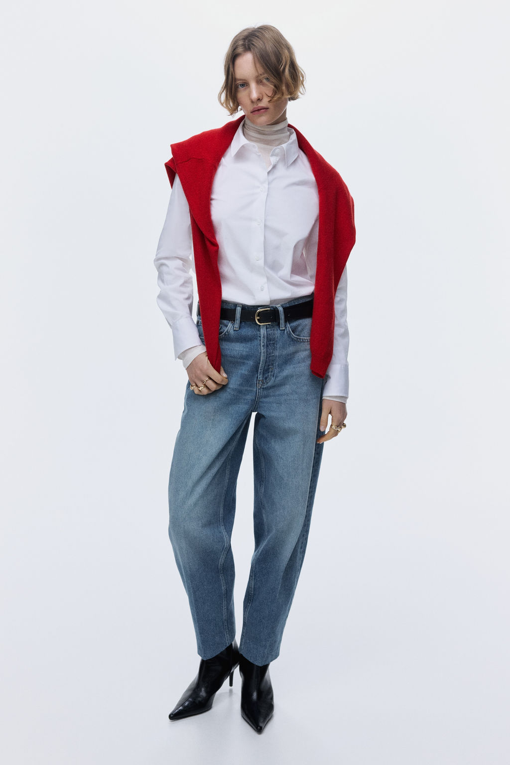 Barrel High Ankle Jeans - H&m фото 7