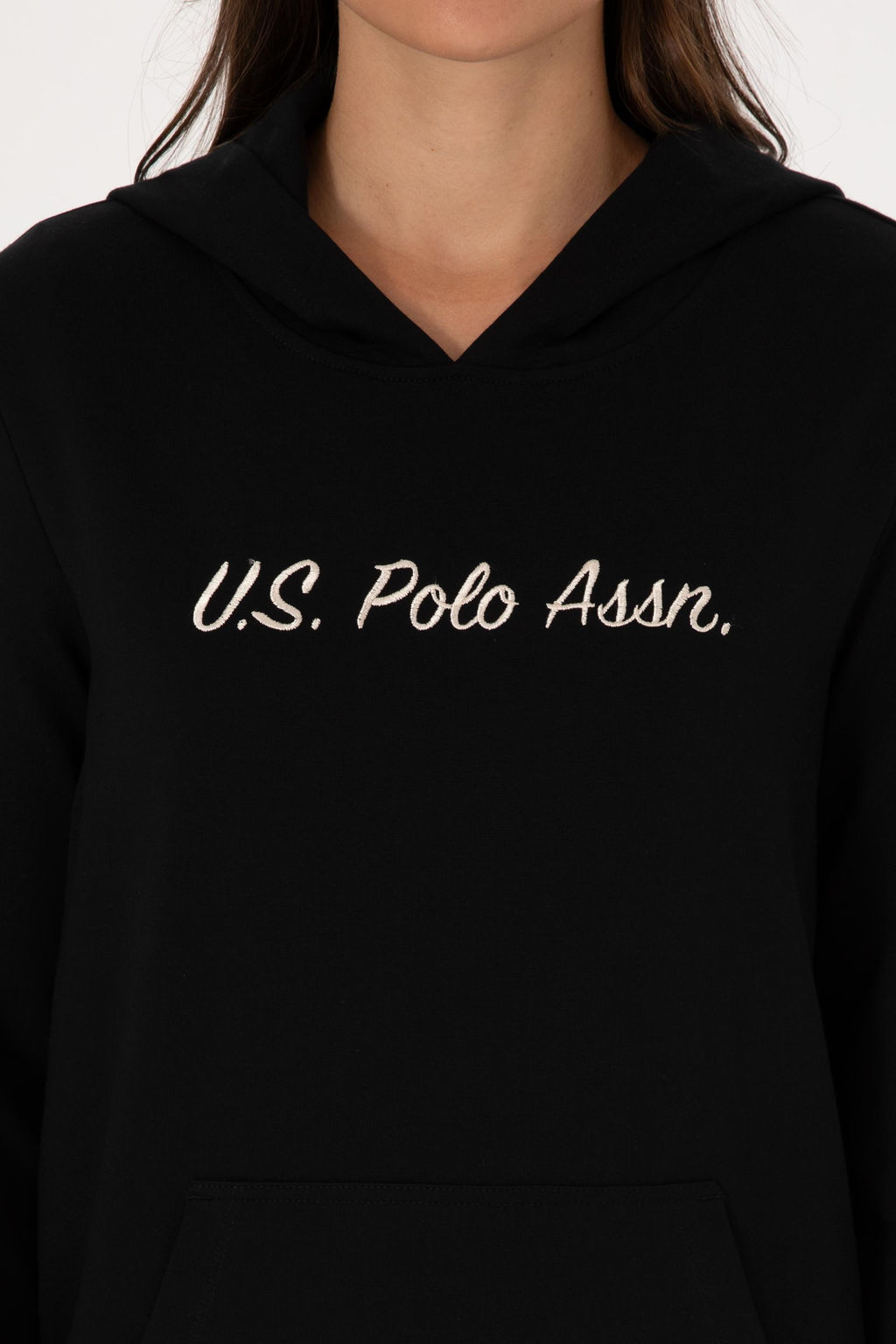 Kad_n Siyah Kap__onlu Sweatsh_rt Sepette S_rpriz _ndirim - U.s. polo assn фото 6