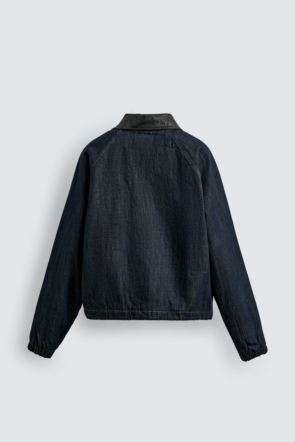 DENIM JACKET WITH CONTRAST COLLAR - Zara фото 9