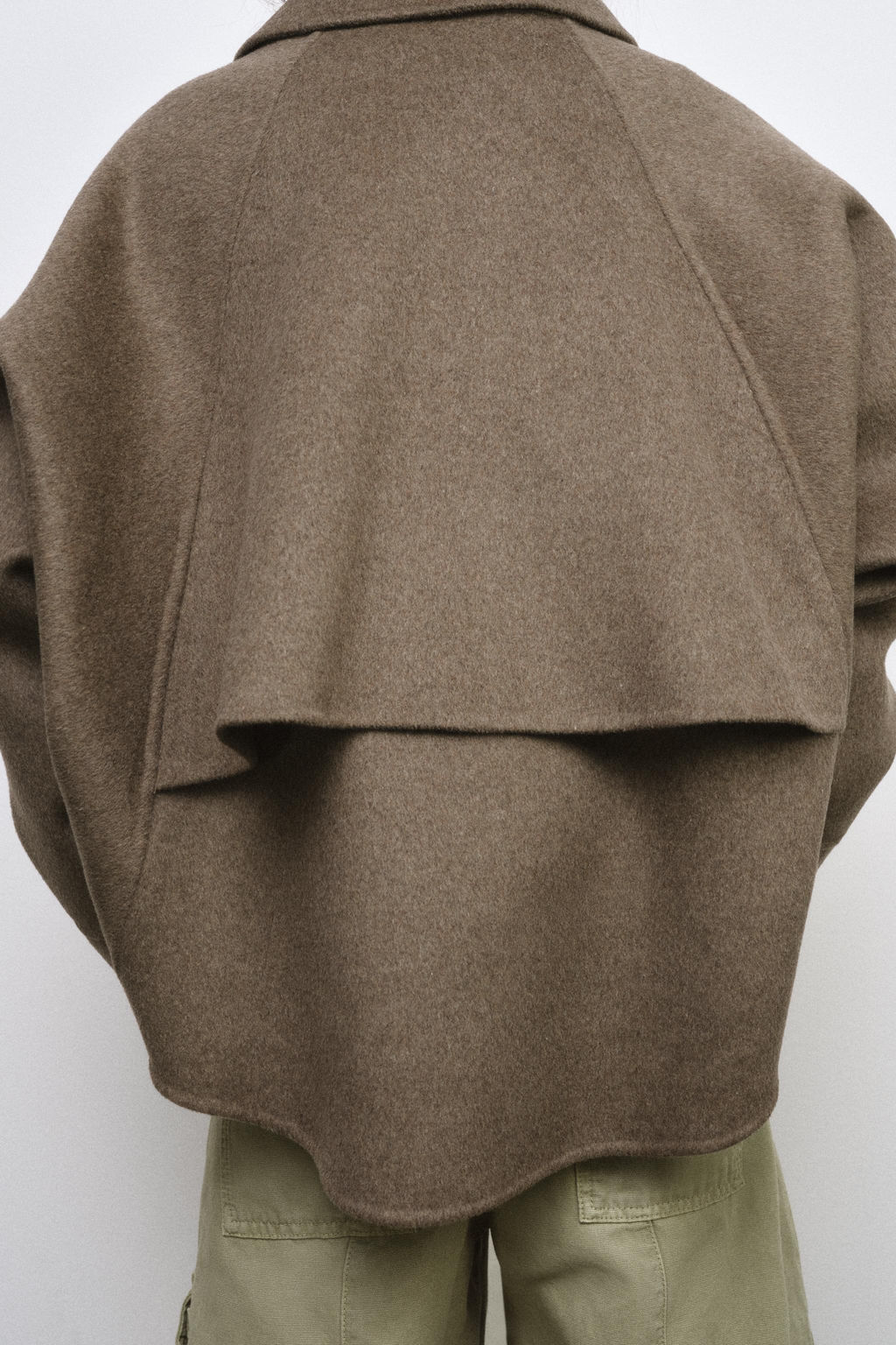 WOOL BLEND JACKET WITH ZIP ZW COLLECTION - Zara фото 5