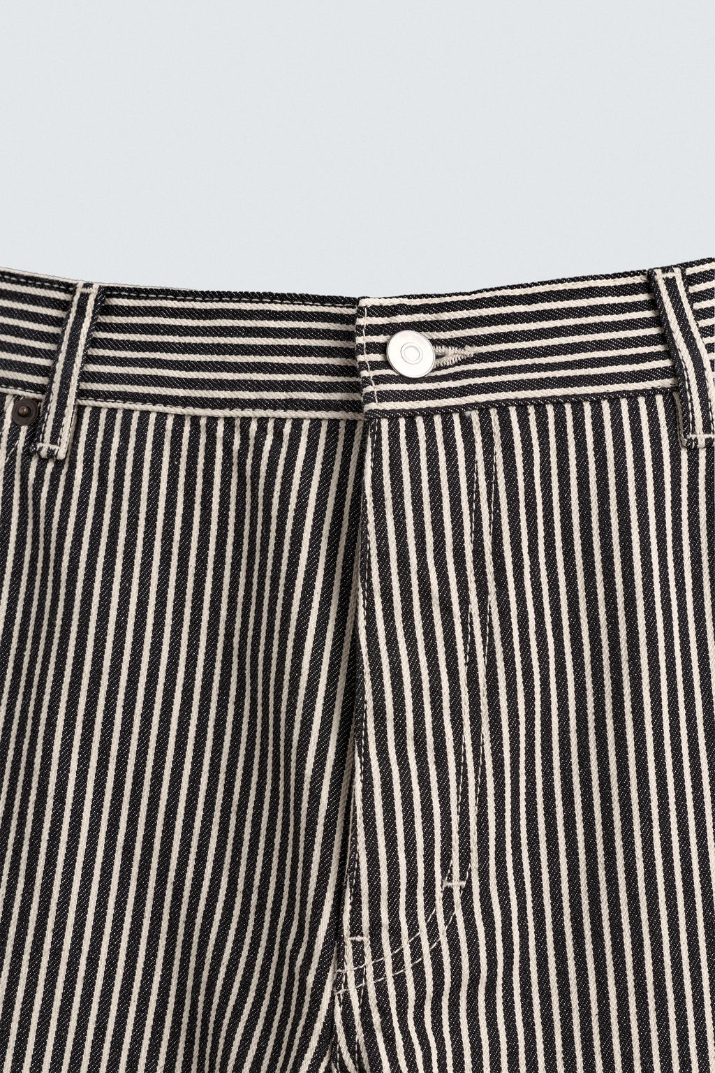 BAGGY FIT STRIPED CARPENTER TROUSERS - Zara фото 9
