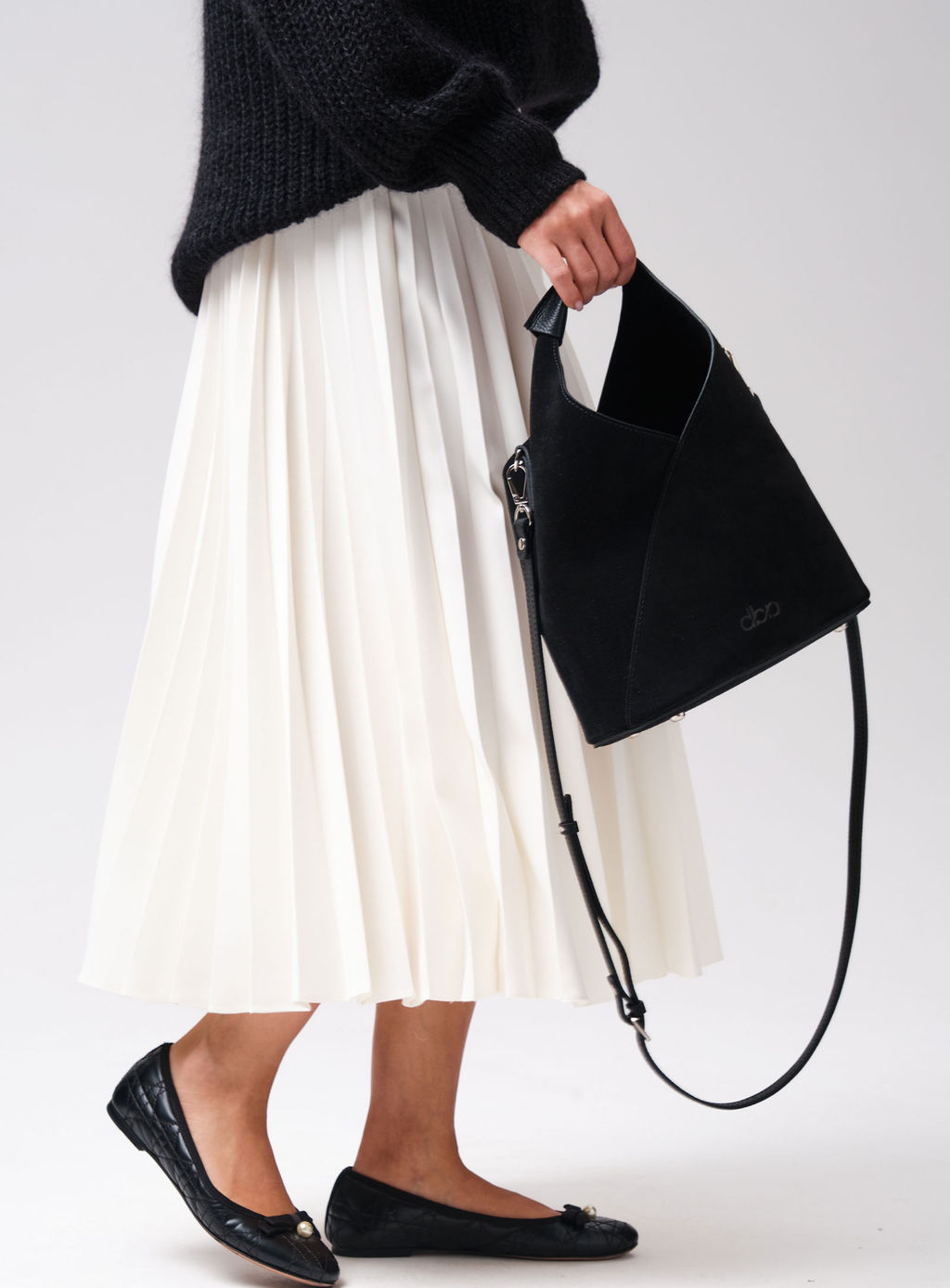 Замшевая сумка Rebecca DBR 31370 черный  фото 9