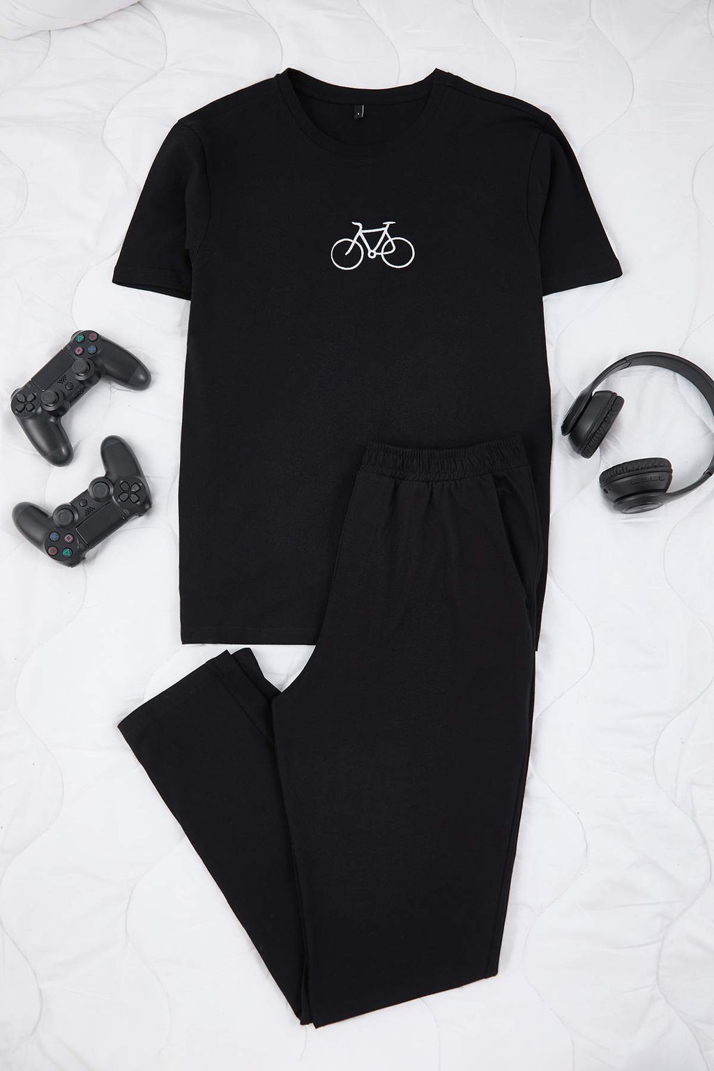 TRENDYOL MAN Gri - Bordo Regular Fit Nak?sl? Orme 3 lu Pijama Tak?m? TMNAW25PT00024 - Trendyolmilla фото 11