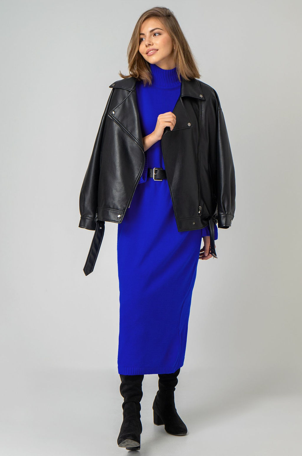 Женское теплое вязаное платье Happyfox - Happy fox фото 8