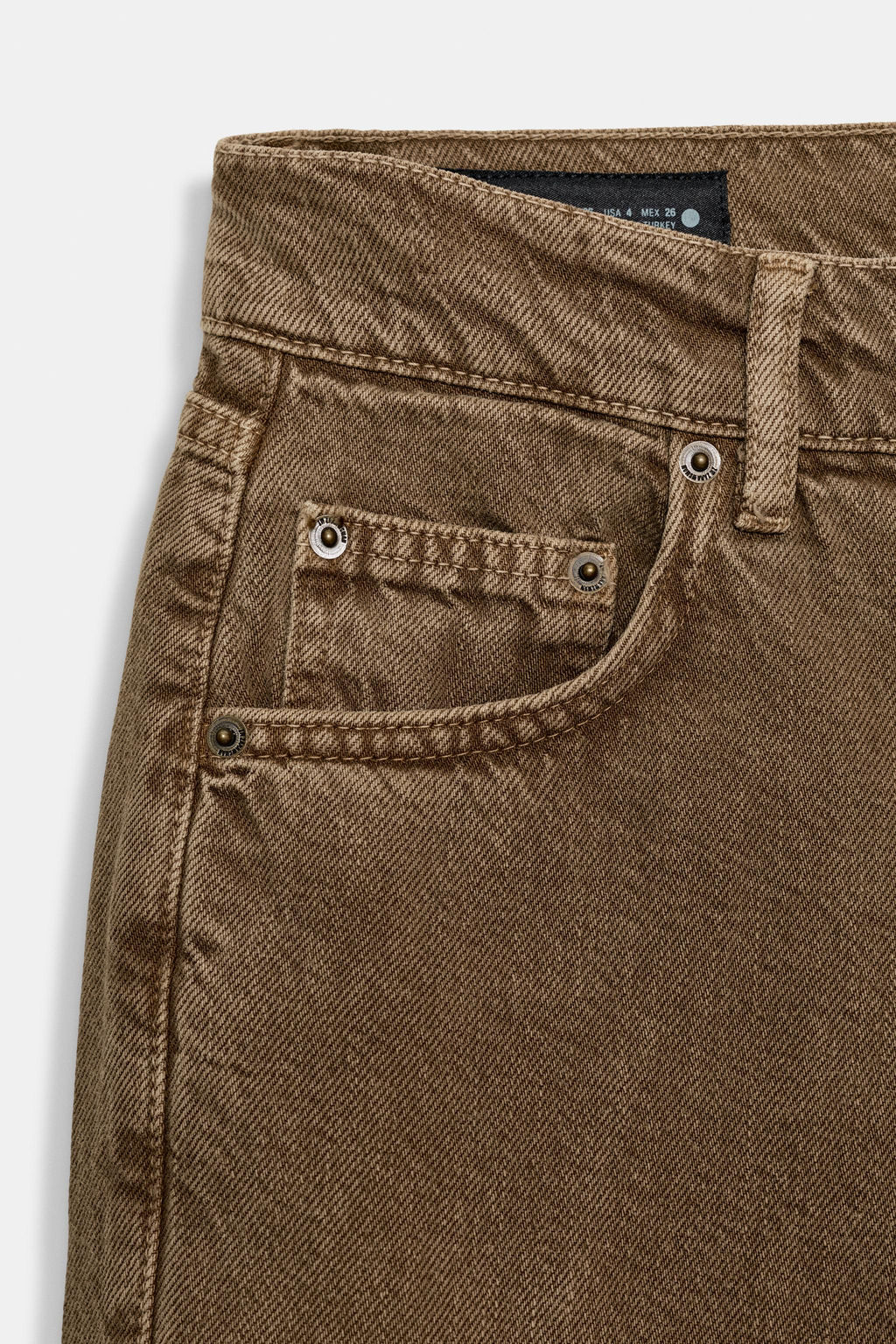 JEANS ZW COLLECTION BAGGY TIRO MEDIO / Marr?n - Zara фото 7