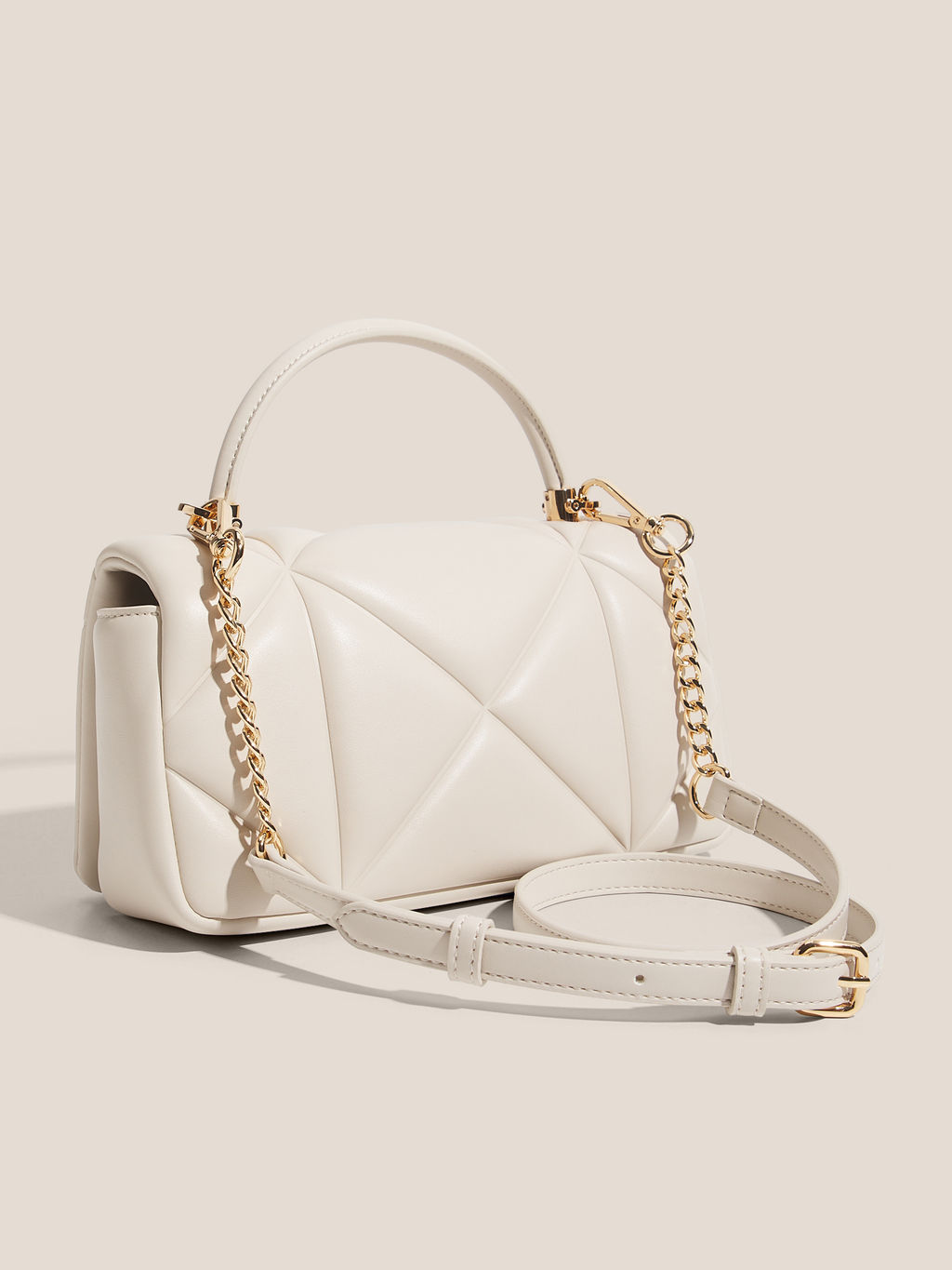 Женская сумка с ручкой LOVE MOSCHINO EMBOSSED Q Артикул 4561080, молочно-белый  фото 3