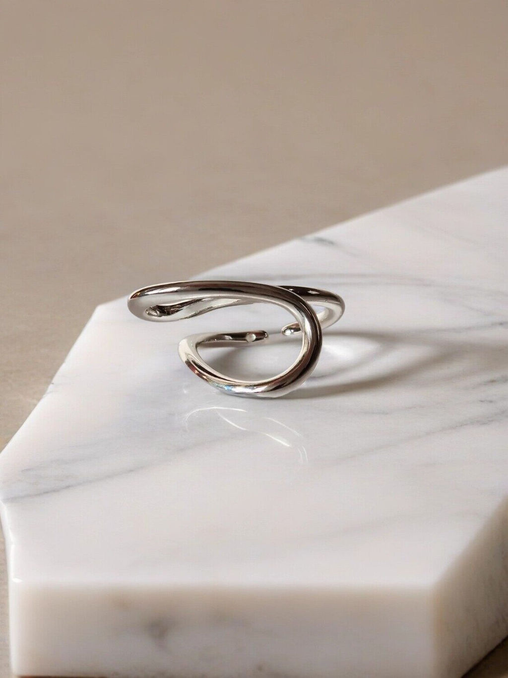 Кольцо с белым серебрением - Vel vett фото 6