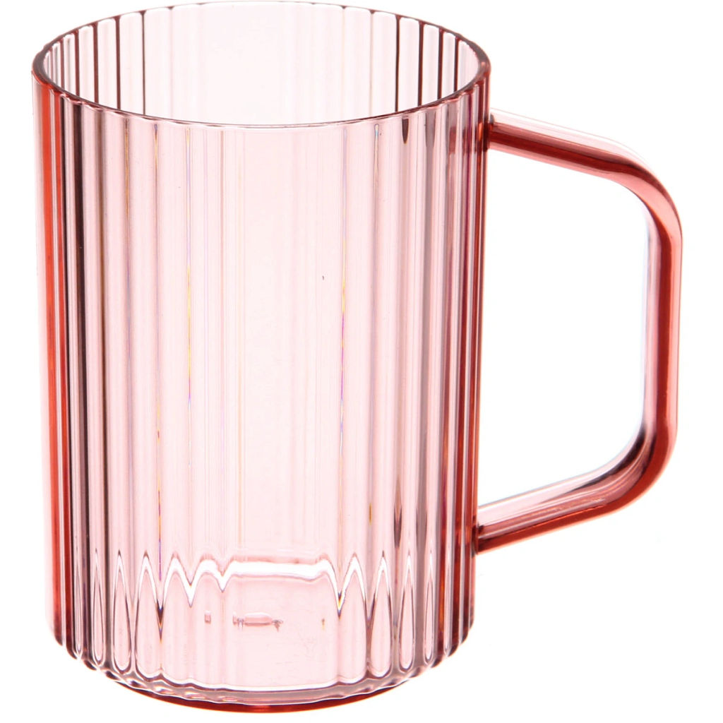 Цена за 3 шт. Кружка пластиковая 500мл "Грани", микс цветов