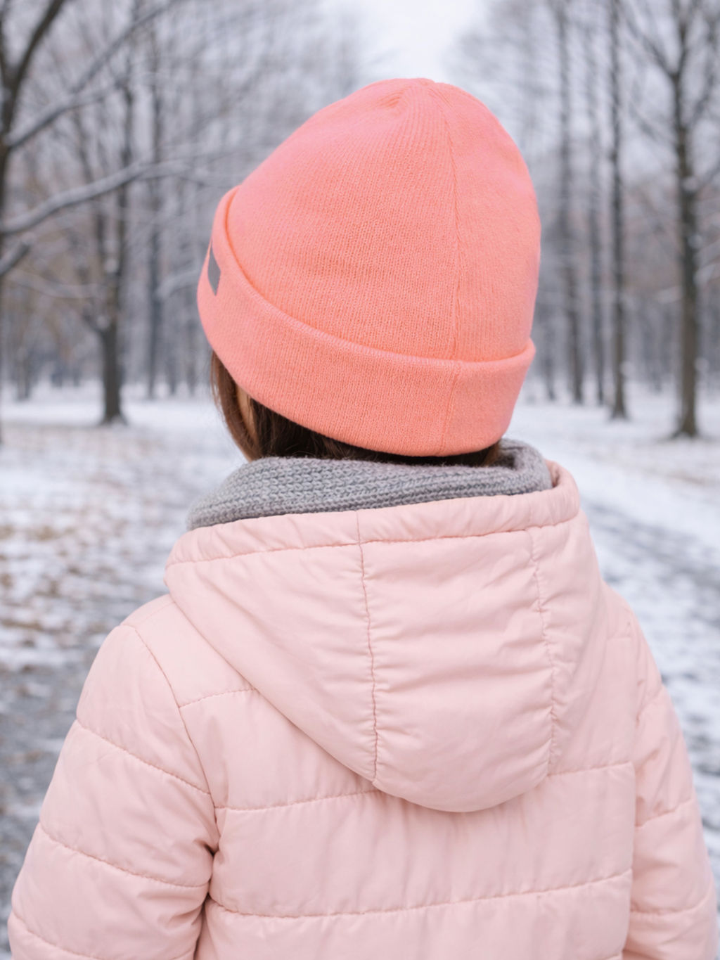 Шапка вязаная фламинго