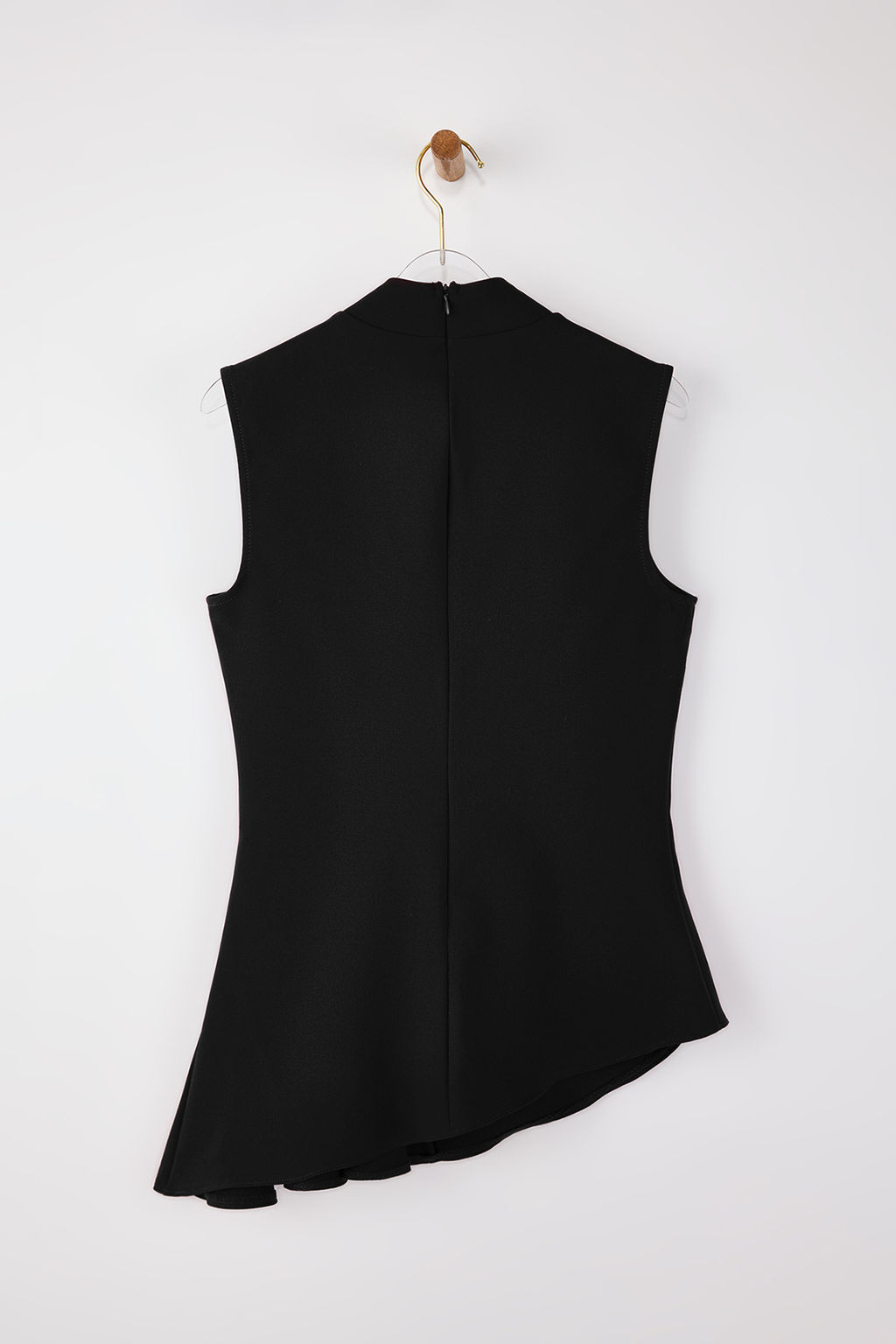 Siyah Asimetrik Godeli Dik Yaka Dokuma Bluz TWOSS26BZ00085