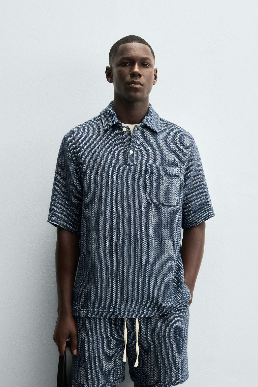 TEXTURED POLO SHIRT - Zara фото 2