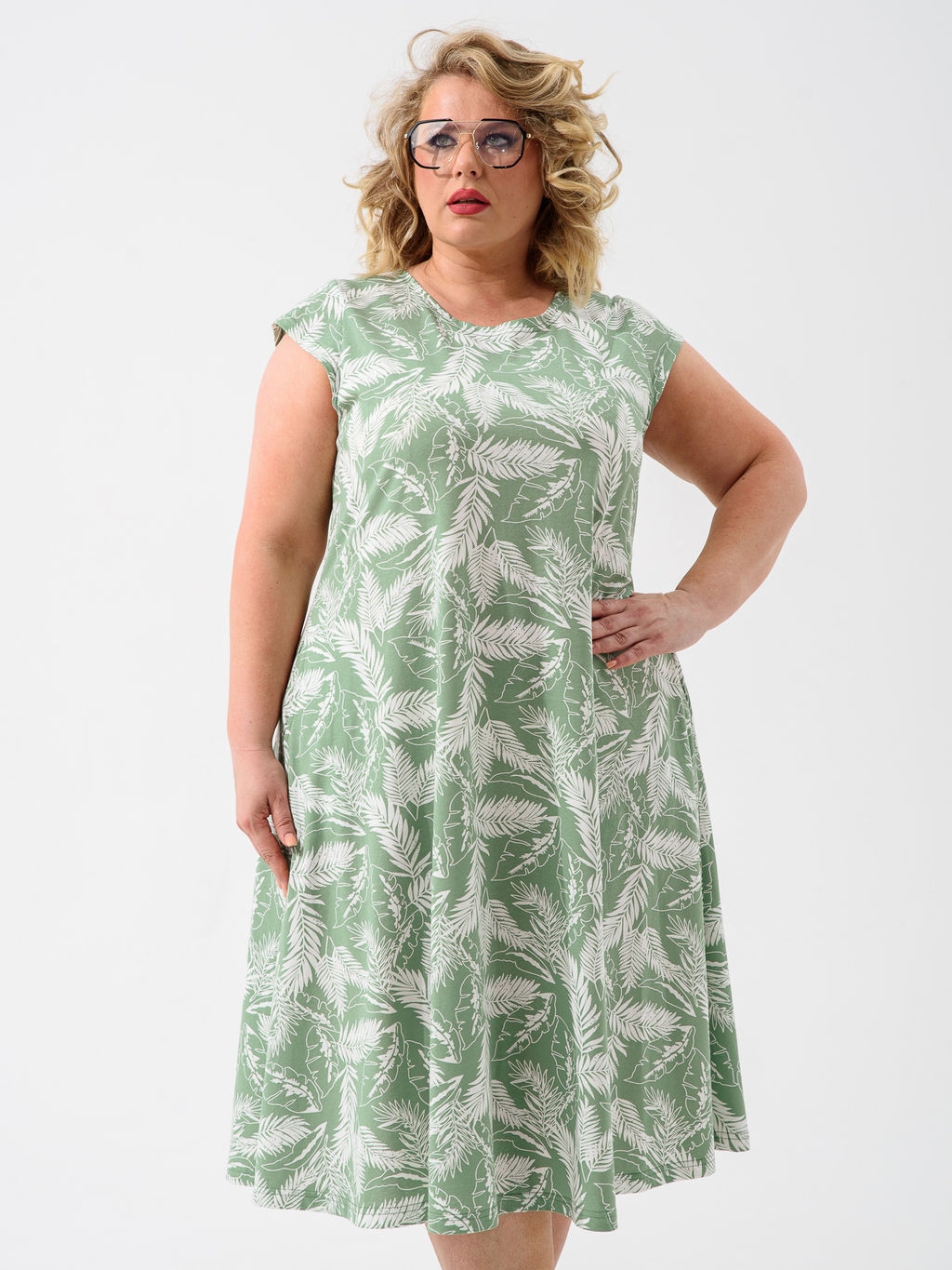 Платье 100% хлопок "Розовое лето"