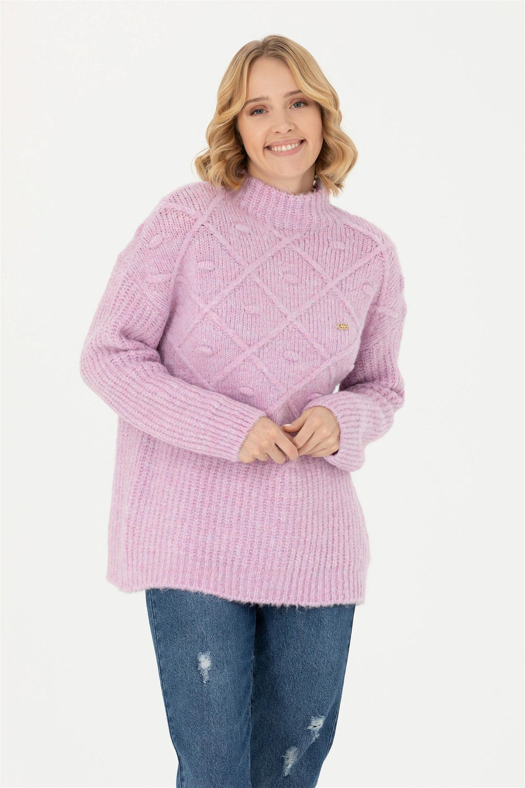 Женская розовая водолазка - U.s. polo assn фото 8