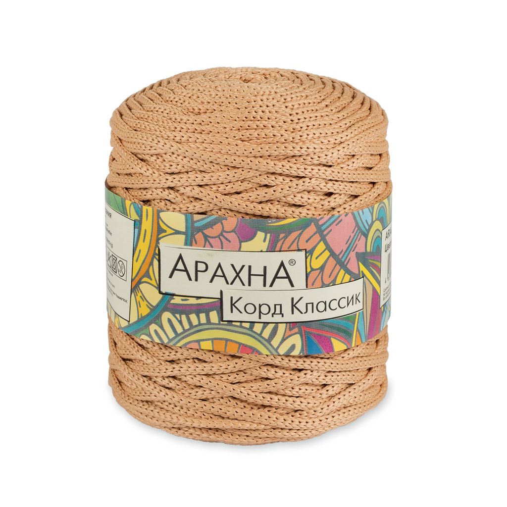 Пряжа ARACHNA Cord Classic 100% полиэфир 3 шт. х 200 г  10 г 100 м  5 м