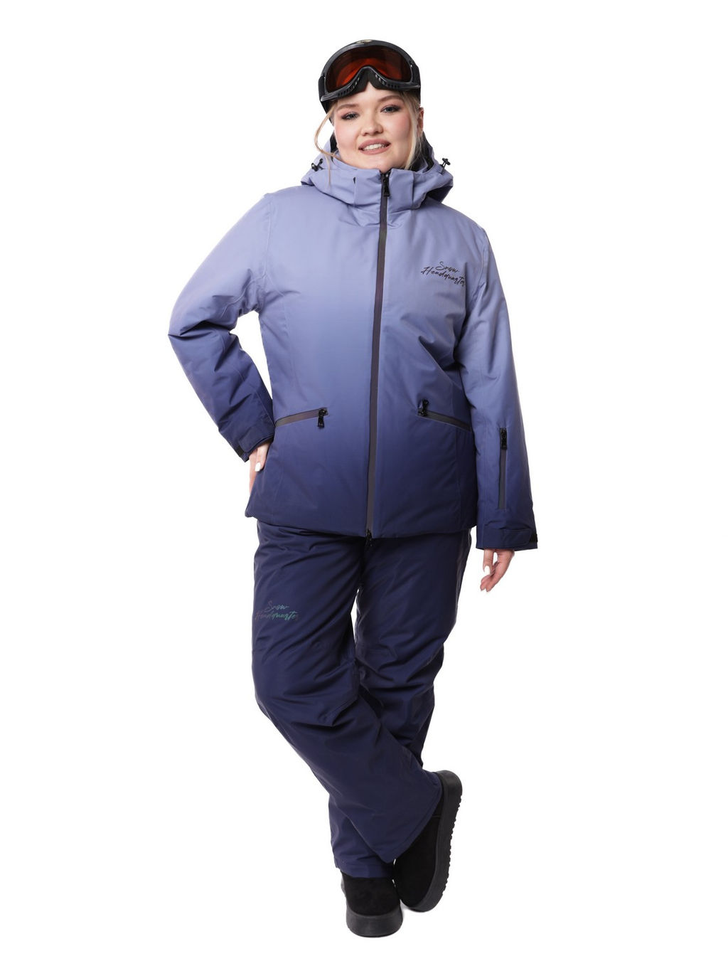 Костюм VKB-0551 Малиново-серый - Snow headquarter фото 32