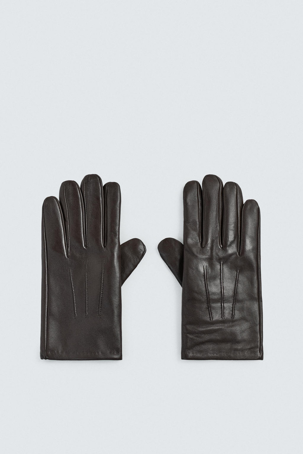 BASIC LEATHER GLOVES - Zara фото 3