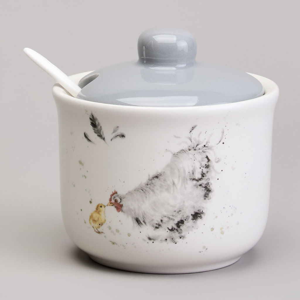 САХАРНИЦА С ЛОЖКОЙ LEFARD FUNNY HENS 9,5*10 СМ 300 МЛ  фото 3