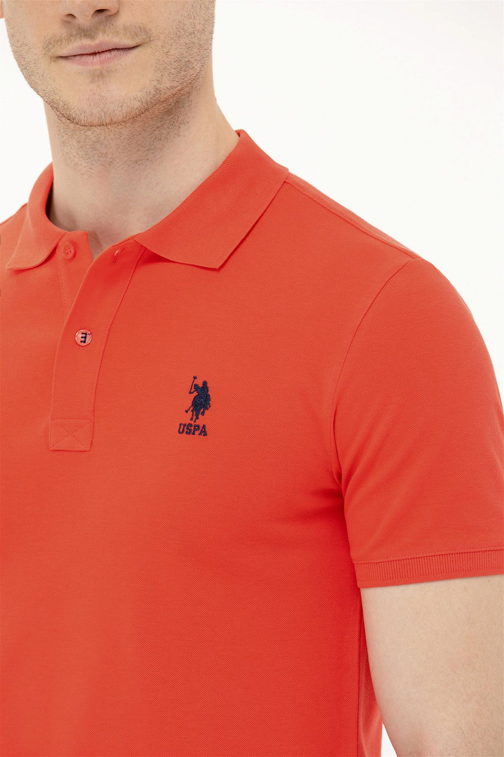 Мужская красная базовая футболка - U.s. polo assn фото 14