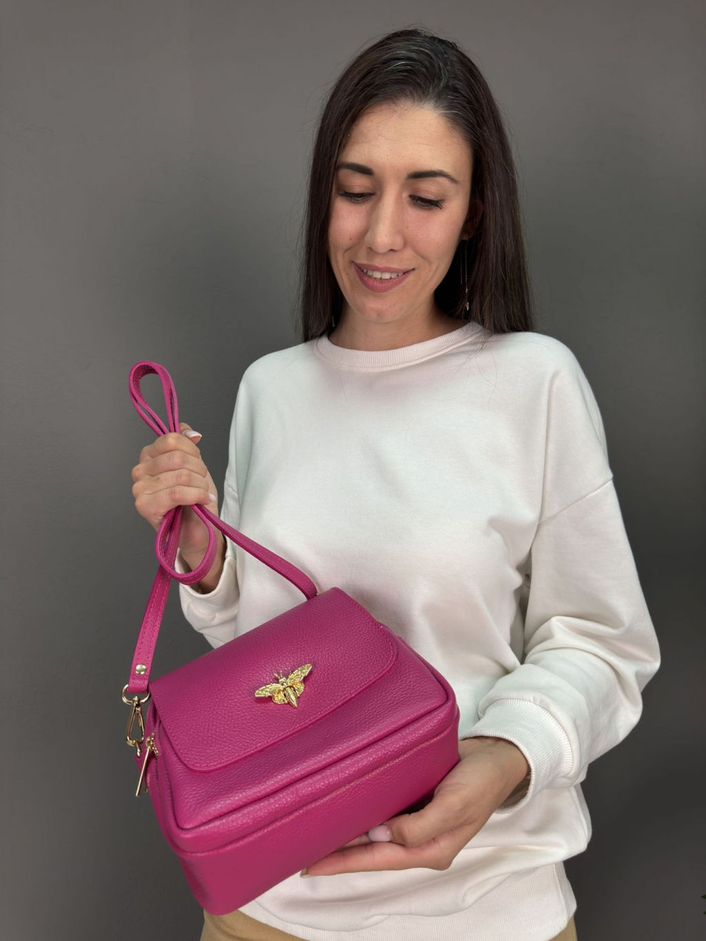 Сумка женская из телячьей кожи