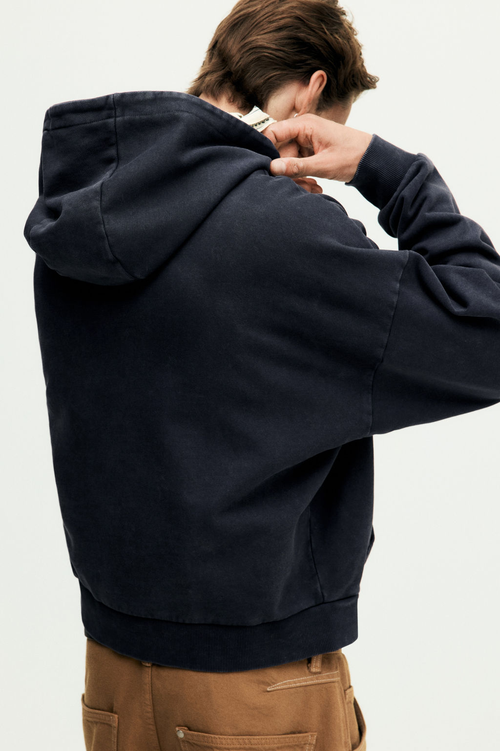 Sudadera con efecto lavado Oversized Fit - H&m фото 3