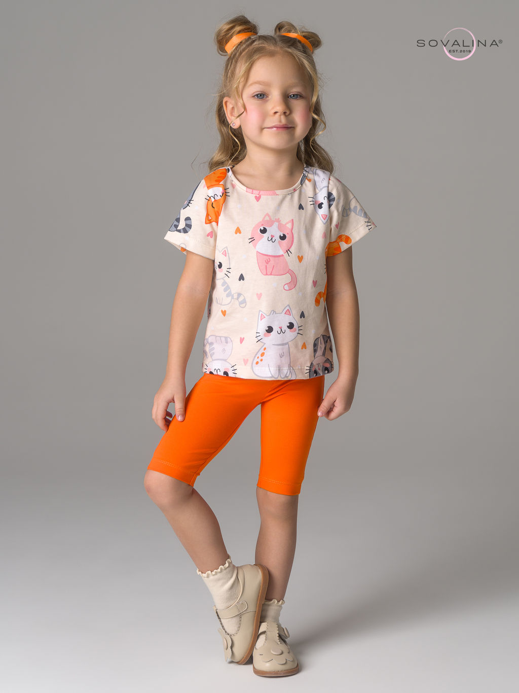 Костюм Актив солнечные котики-оранжевый - Sovalina фото 7